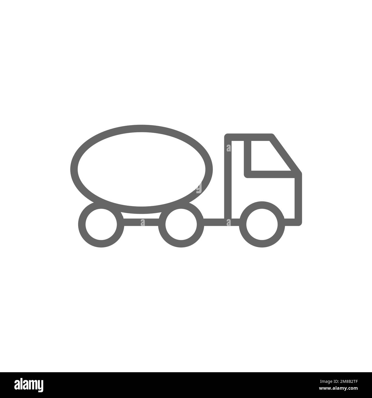 Tanker truck icon, Oil trailer graphic resource template, vector illustration. Stock Vector