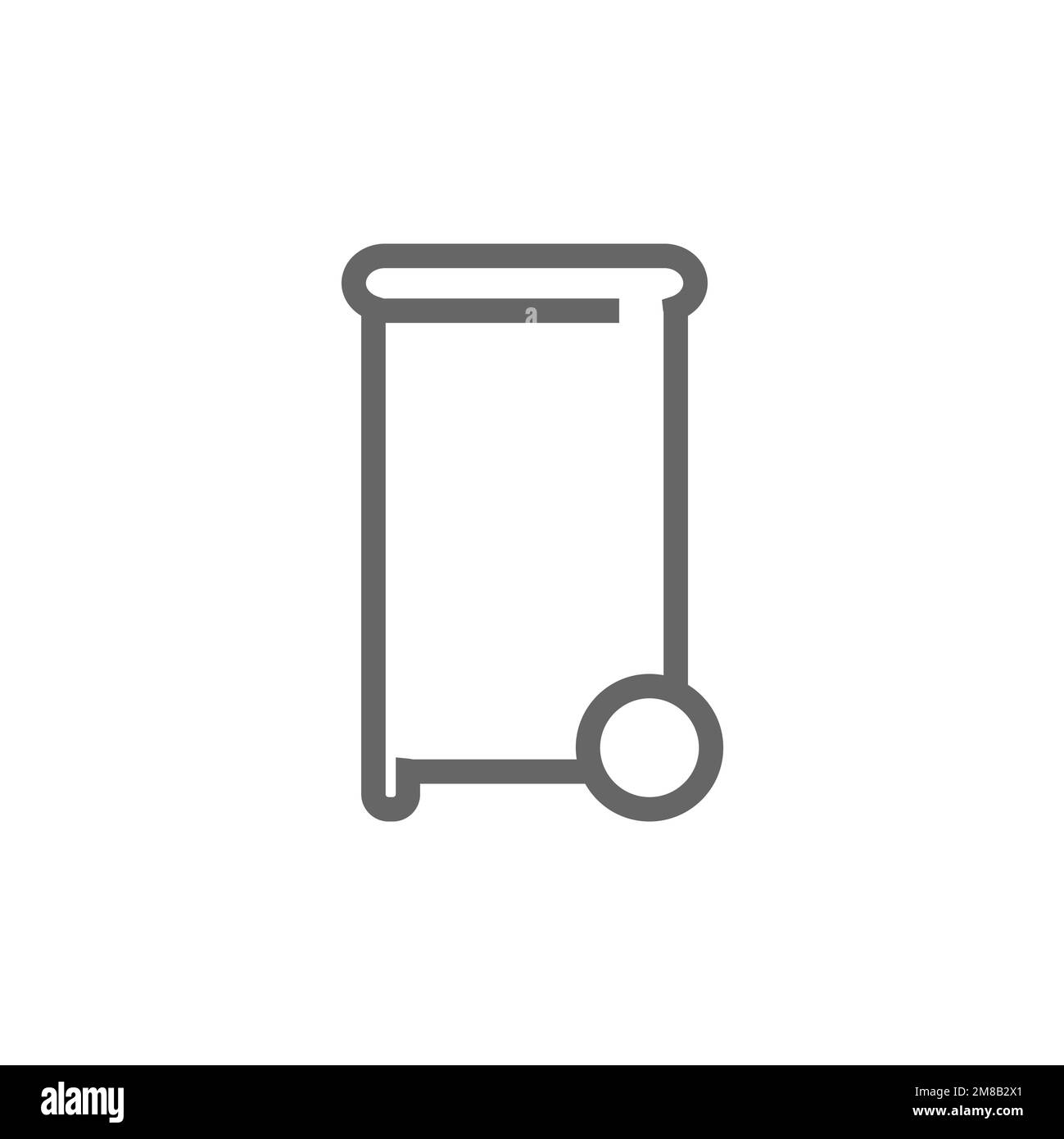 Trash can icon in flat style, vector illustration Stock Vector Image ...