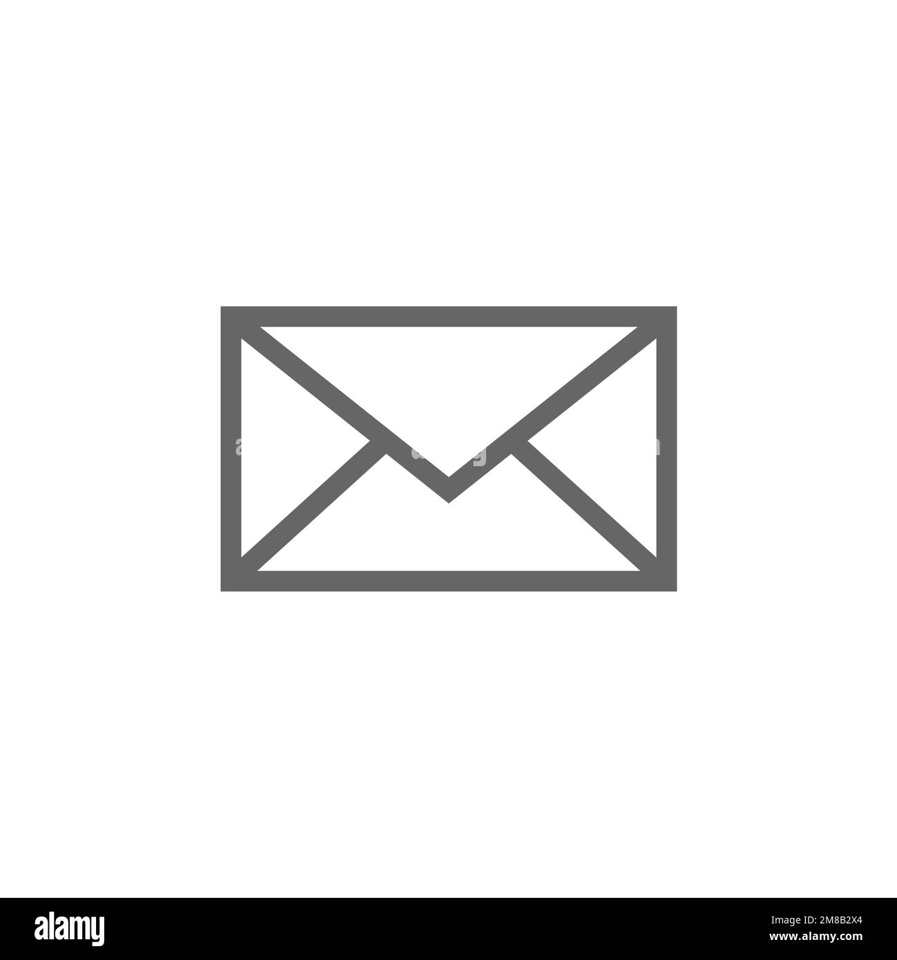 Envelope icon in flat style, vector illustration Stock Vector Image ...