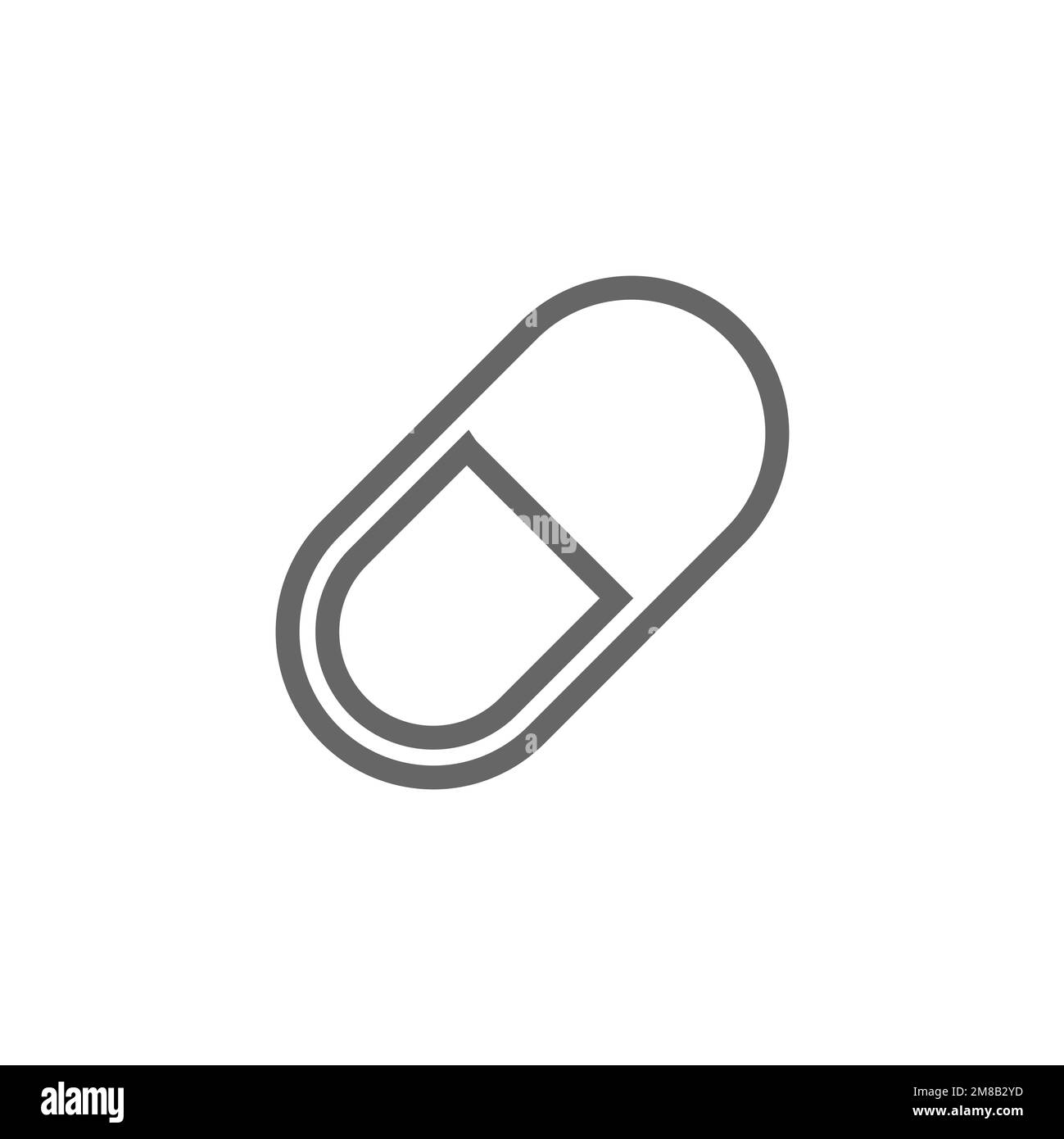 Capsule icon, medicine graphic resource template, vector illustration