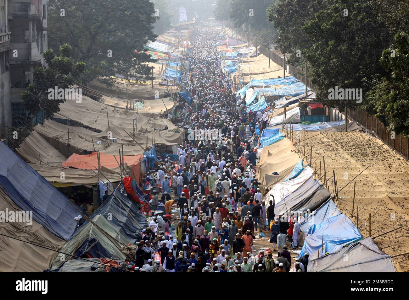 Tongi, Gazipur, Bangladesh. 13th Jan, 2023. The Bishwa (World) Ijtema is the second largest annual Muslim congregation in the world after the Hajj