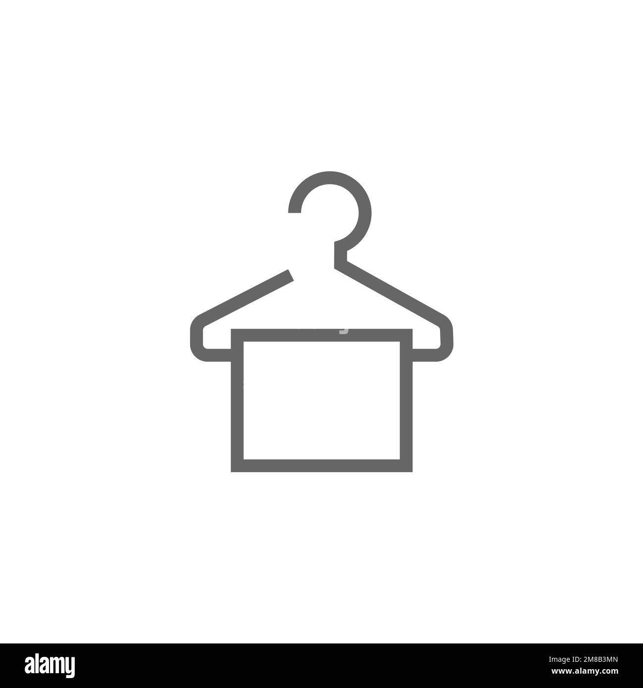 Hanger icon, hanging graphic resource mockup, vector illustration. Stock Vector