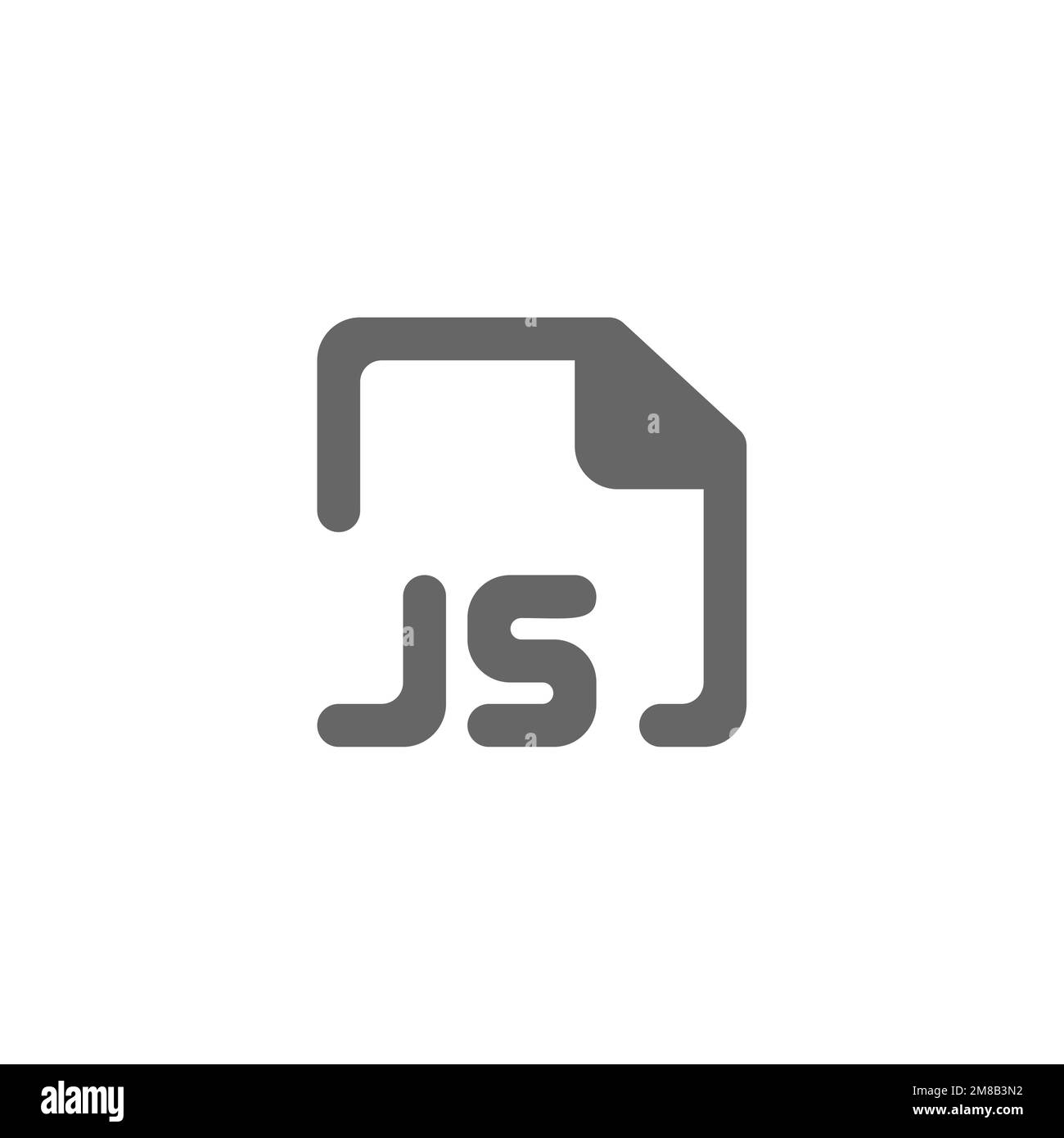 js file type flat icon, graphic resource template, vector illustration ...