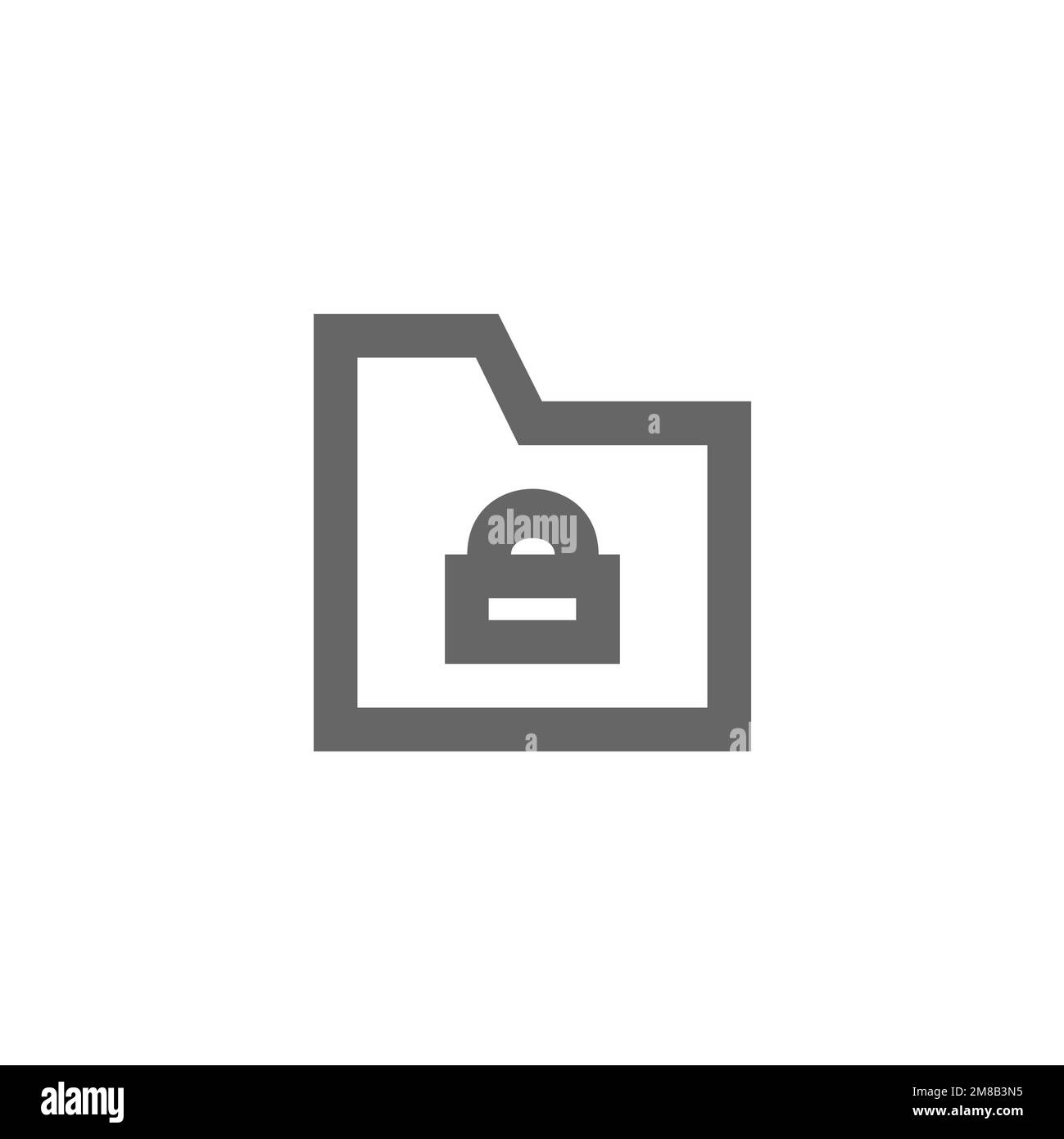 Encrypted file flat icon, graphic resource template, vector ...
