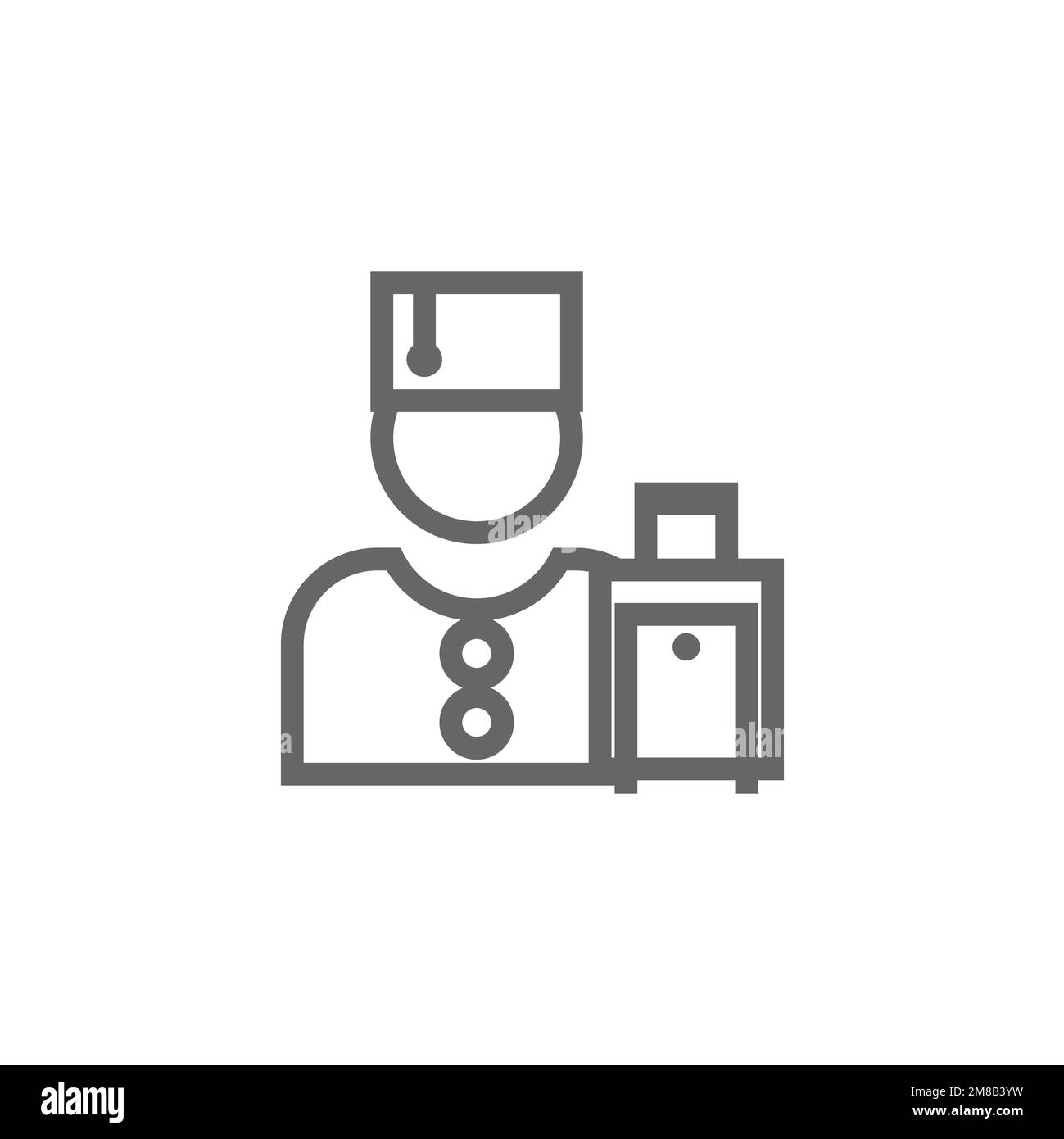 Professor icon, tutor graphic resource mockup, vector illustration. Stock Vector