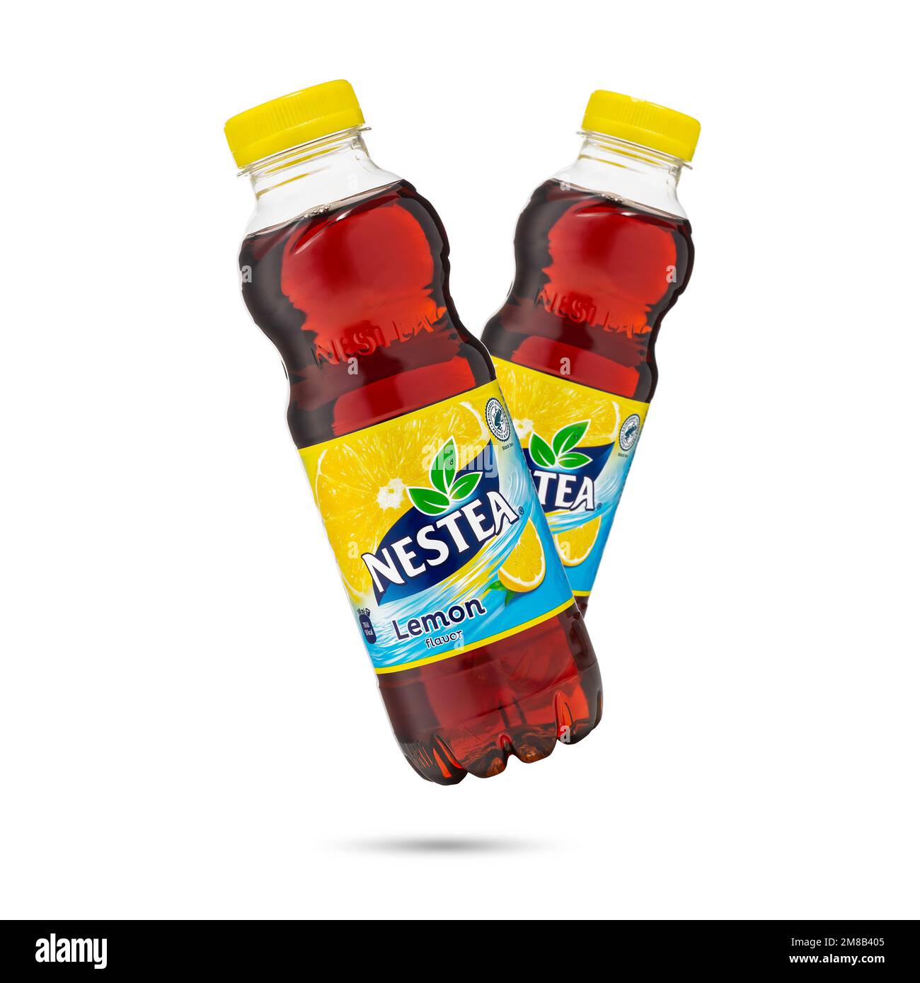 Tallinn, Estonia January, 2023 Nestea tea. Black Iced Tea drink with