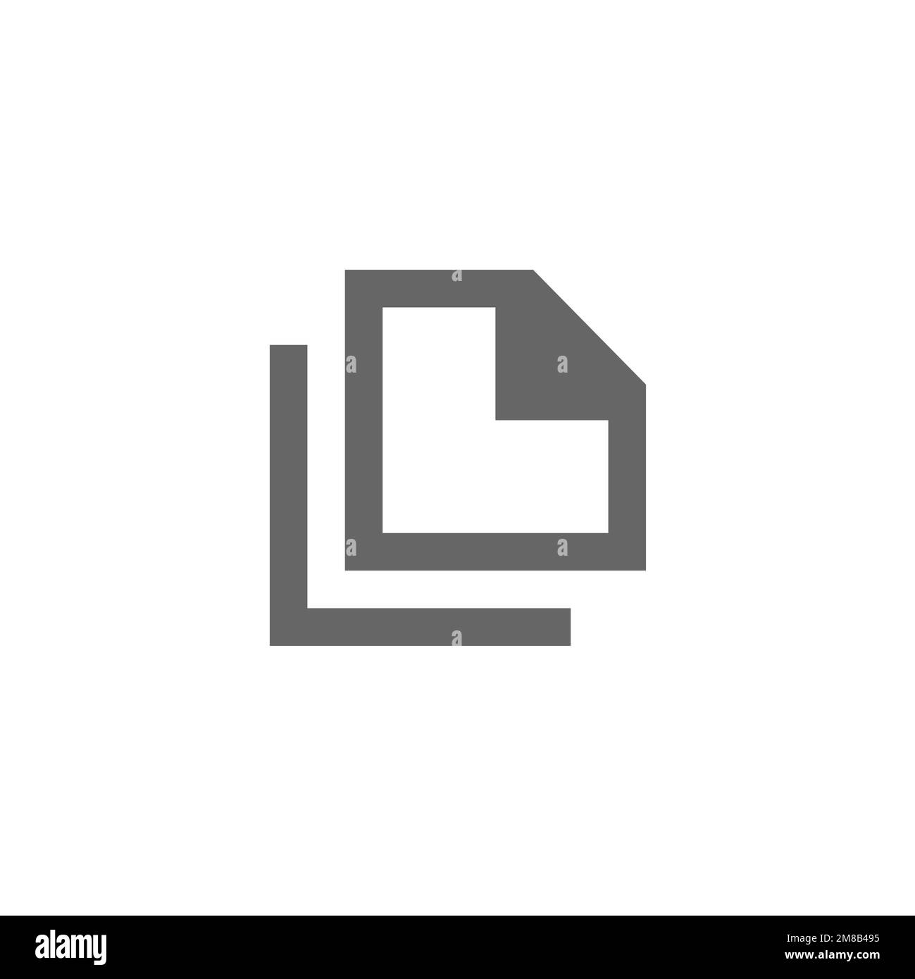 Copy file line icon, graphic resource template, vector illustration ...