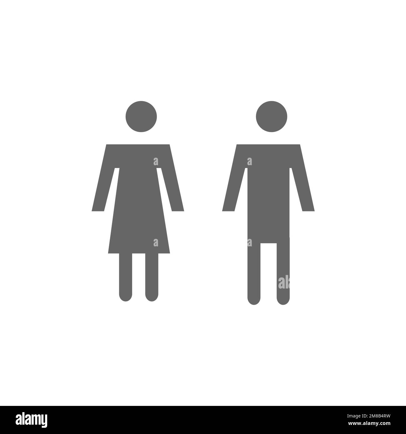 Men and women icons, graphic resource templates, vector illustrations ...