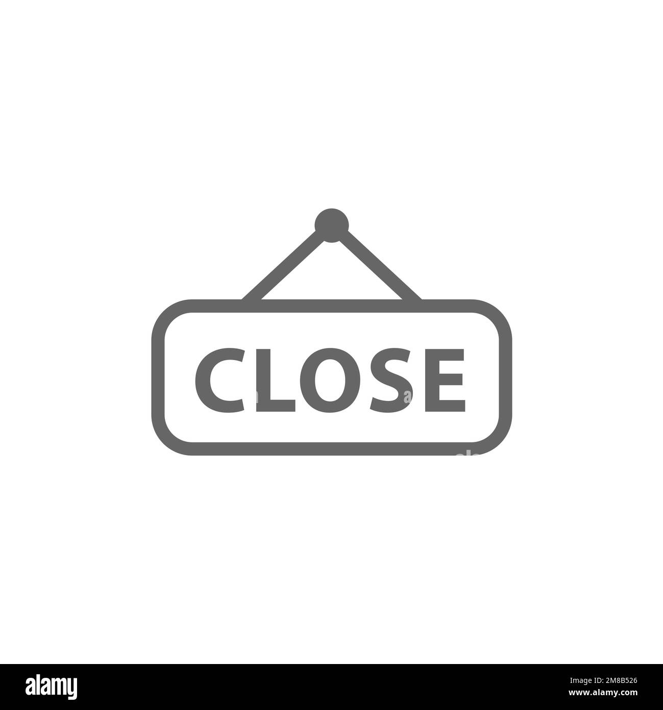 Closing icon, store closing graphic resource mockup, vector