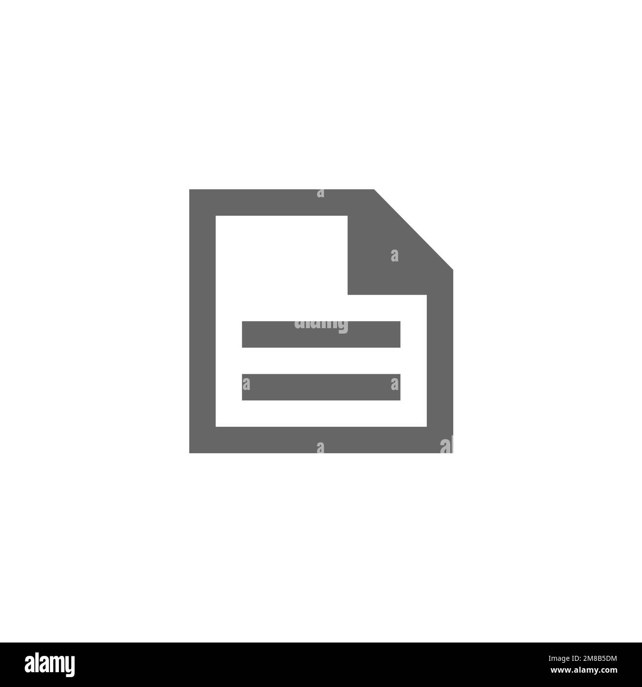 Document file flat icon, graphic resource template, vector illustration ...