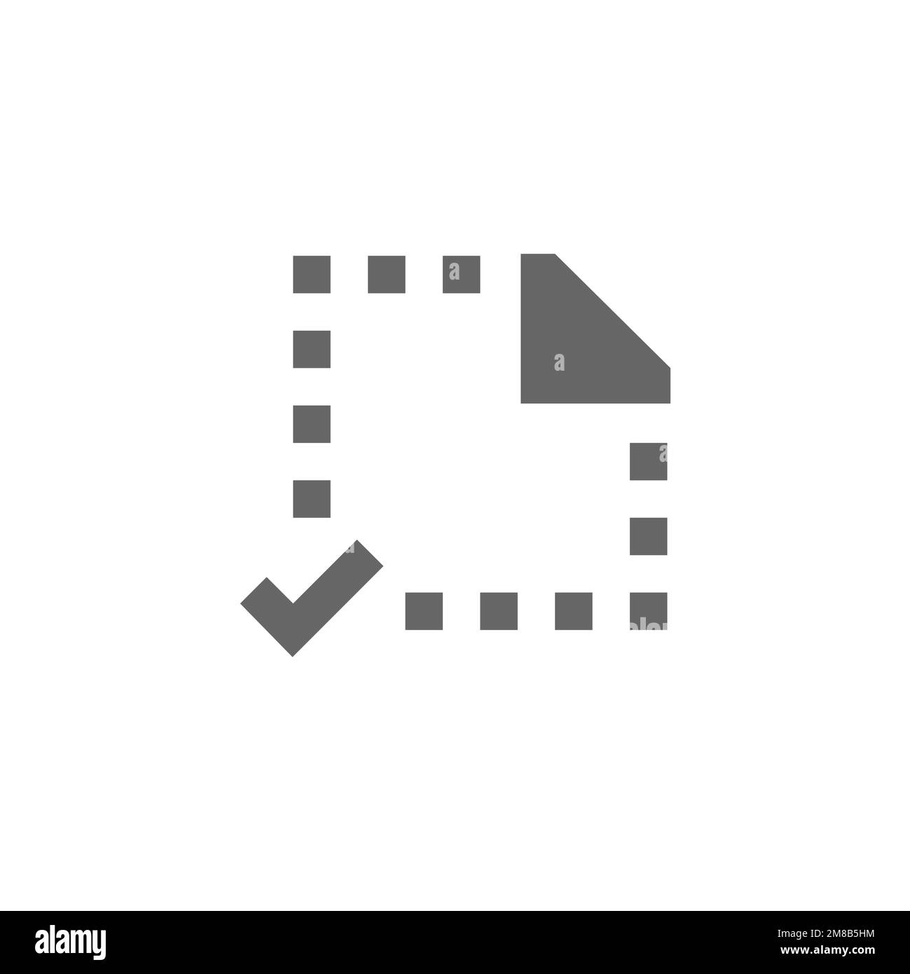 Selected area completion line icon, graphic resource template, vector ...