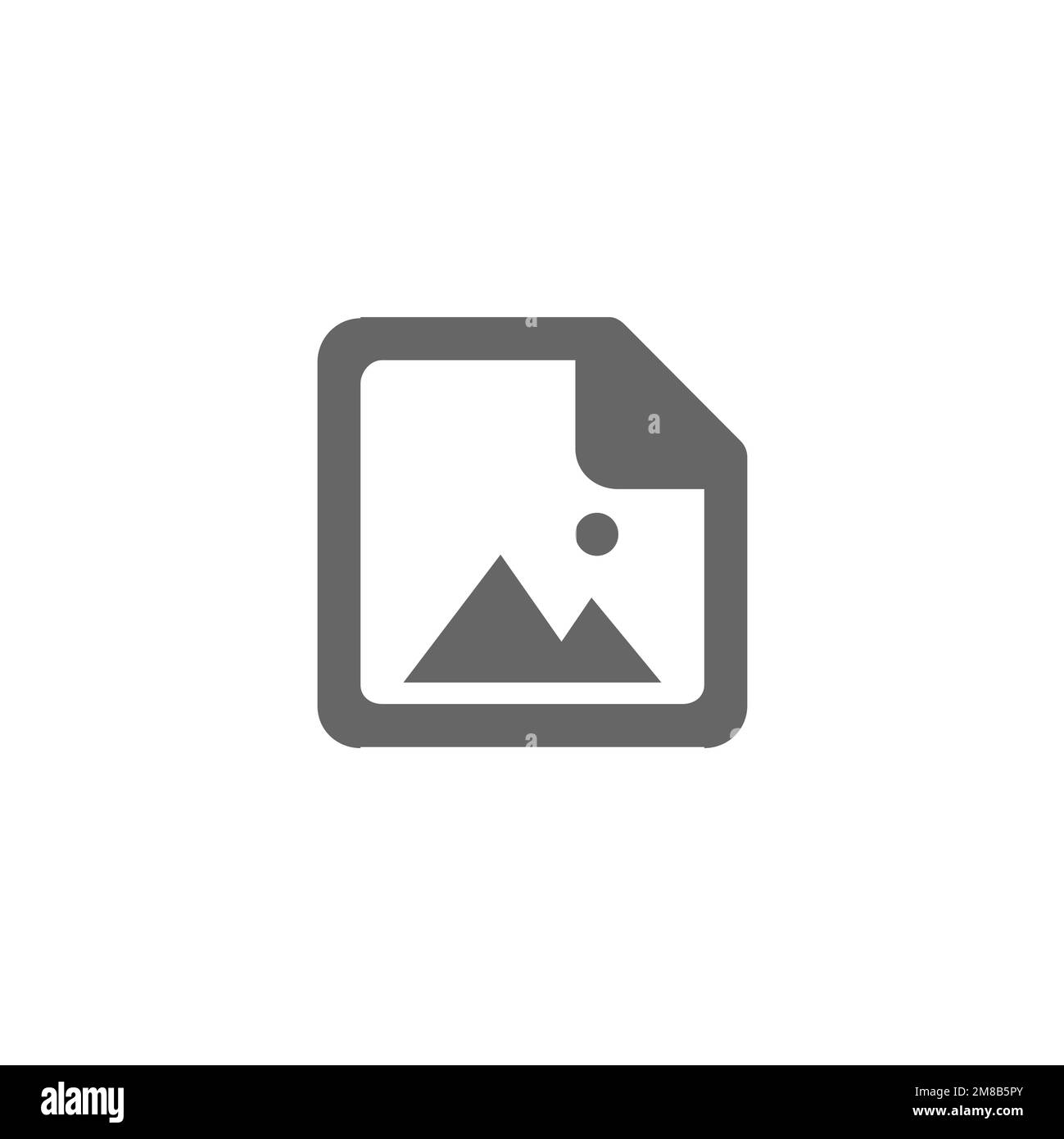 Picture file flat icon, graphic resources template, vector illustration ...