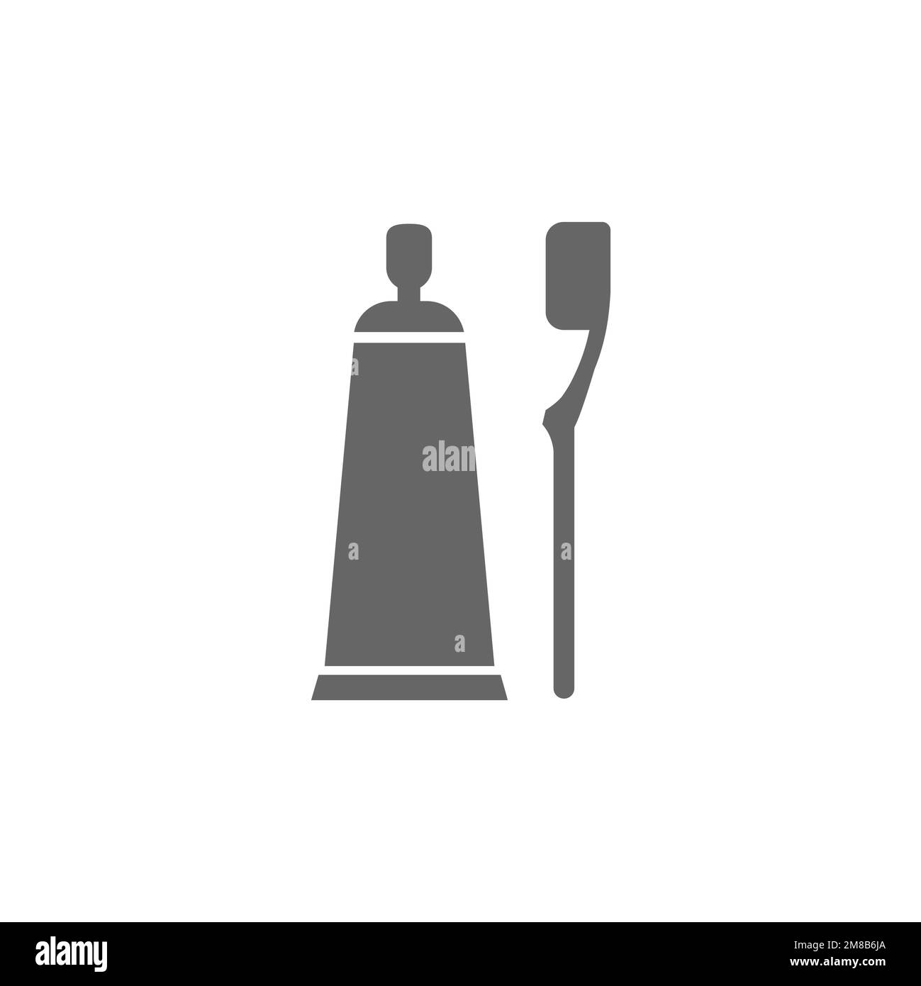Toothpaste and toothbrush icons, graphic resource templates, vector ...