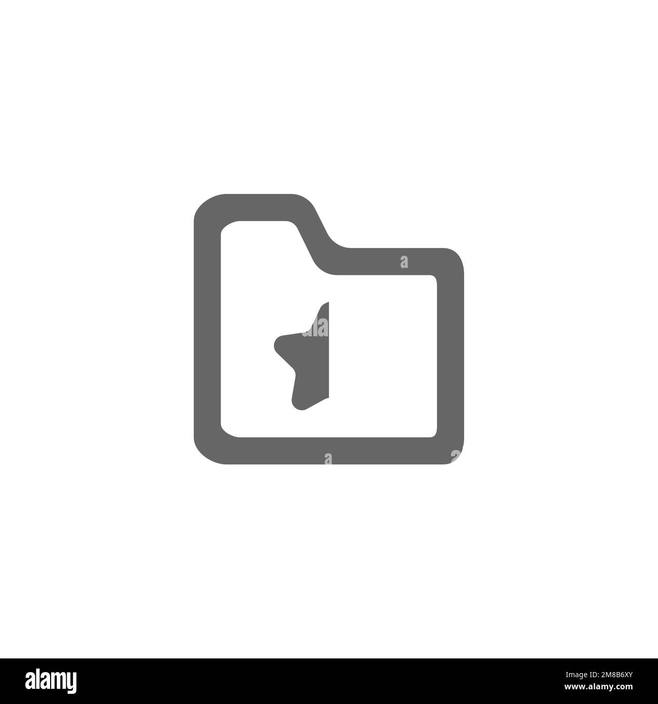 Collection folder flat icon, graphic resource template, vector ...