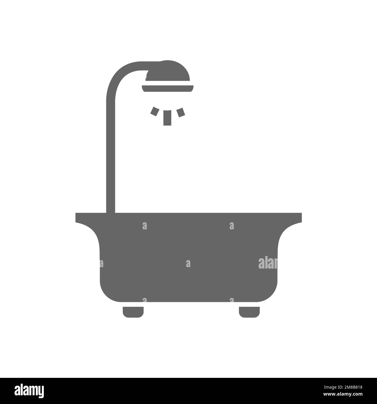 Bathtub and shower icons, graphic resource templates, vector ...