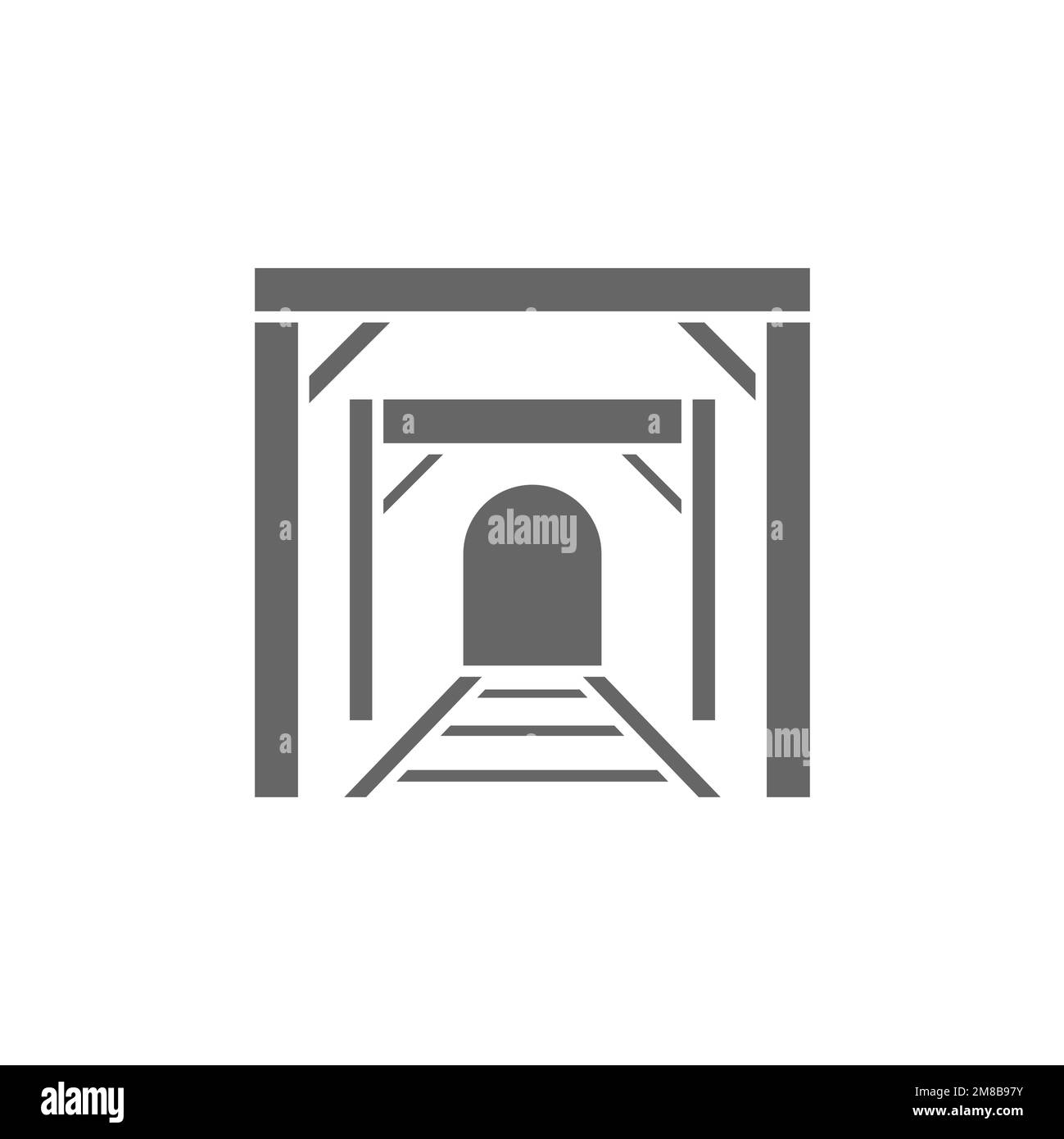 Tunnel icon, track graphic resource template, vector illustration Stock ...