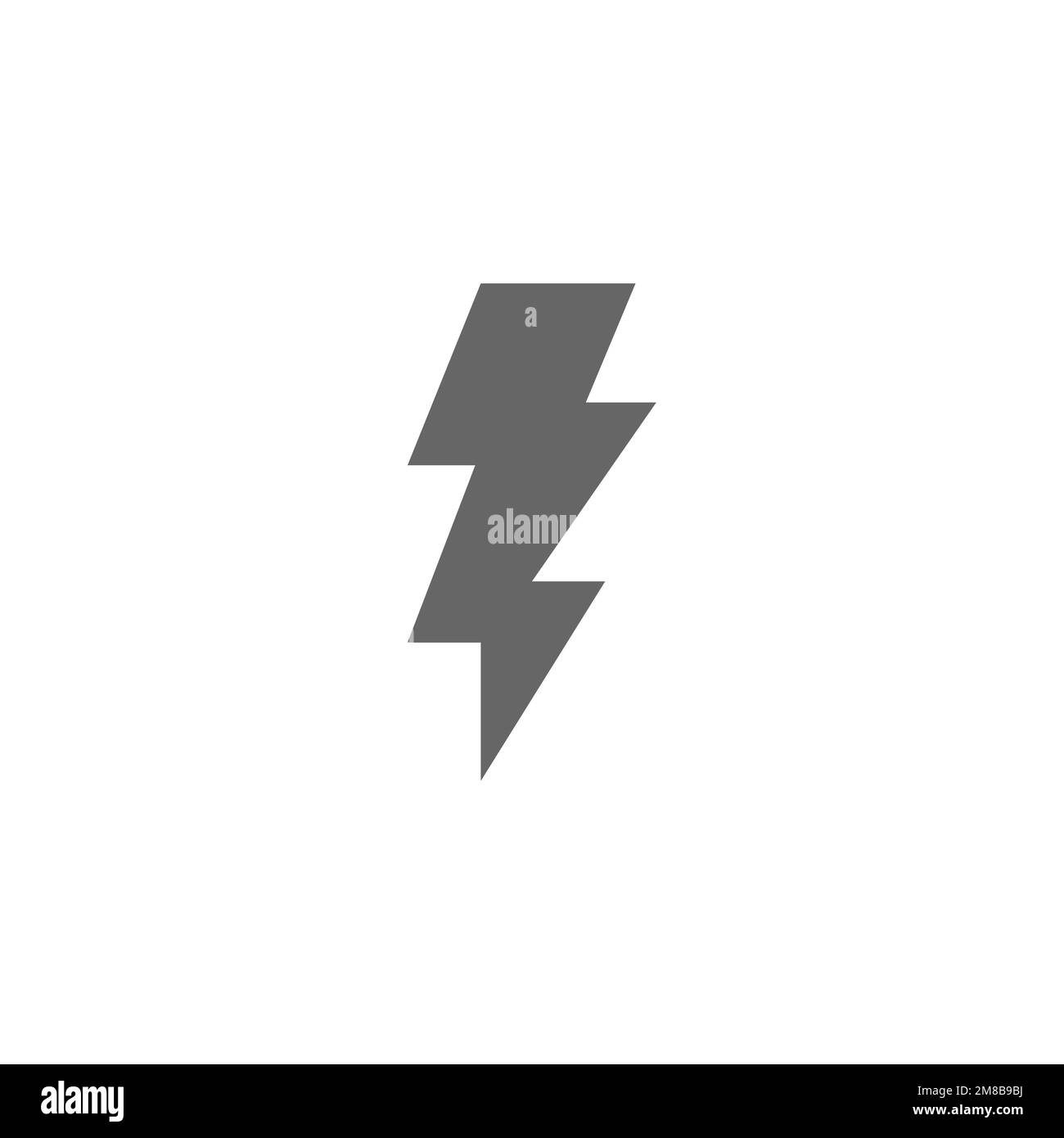 Lightning icon, graphics resource template, vector illustration Stock ...