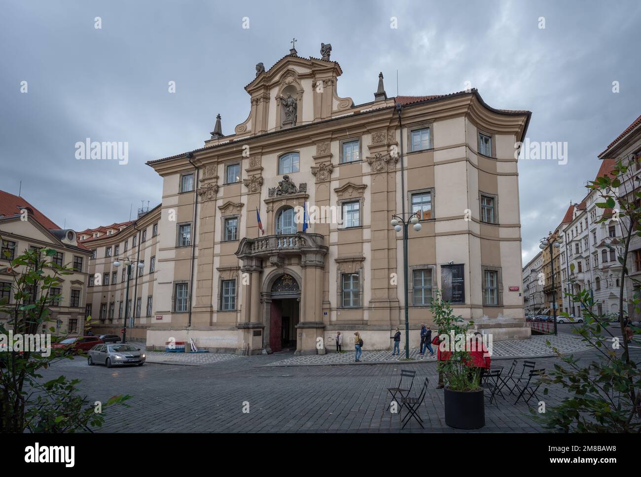 Clementinum (Klementinum) at Marianske Square - Prague, Czech Republic Stock Photo