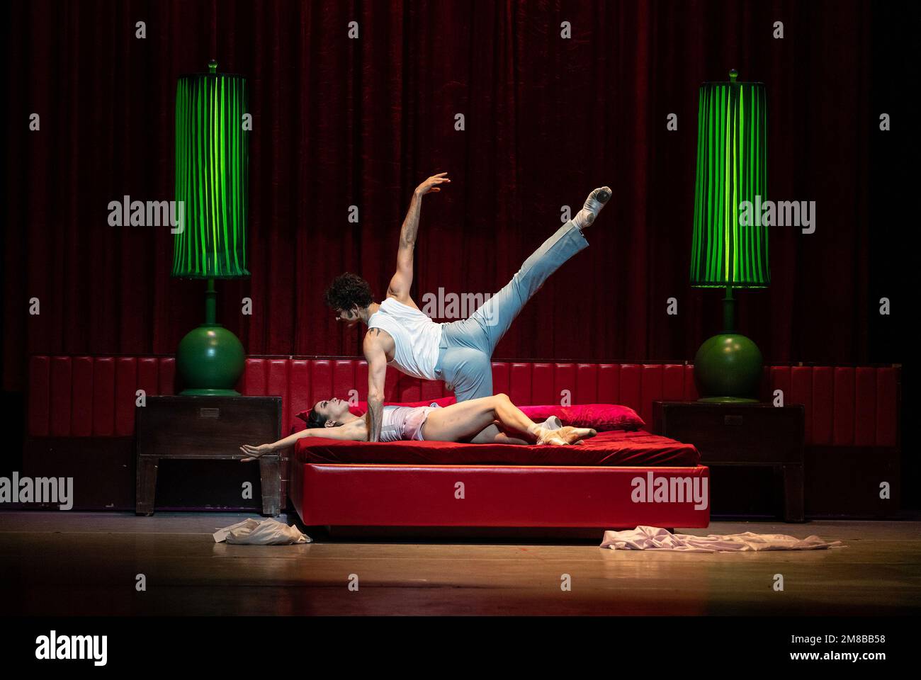 New York, United States. 12th Jan, 2023. Dress rehearsal for Romeo and