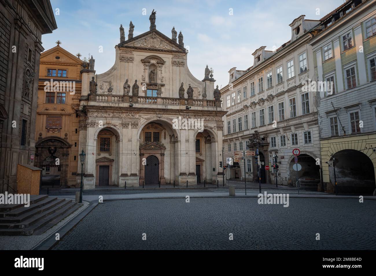 St. Salvator Church at Krizovnicke Square - Prague, Czech Republic Stock Photo