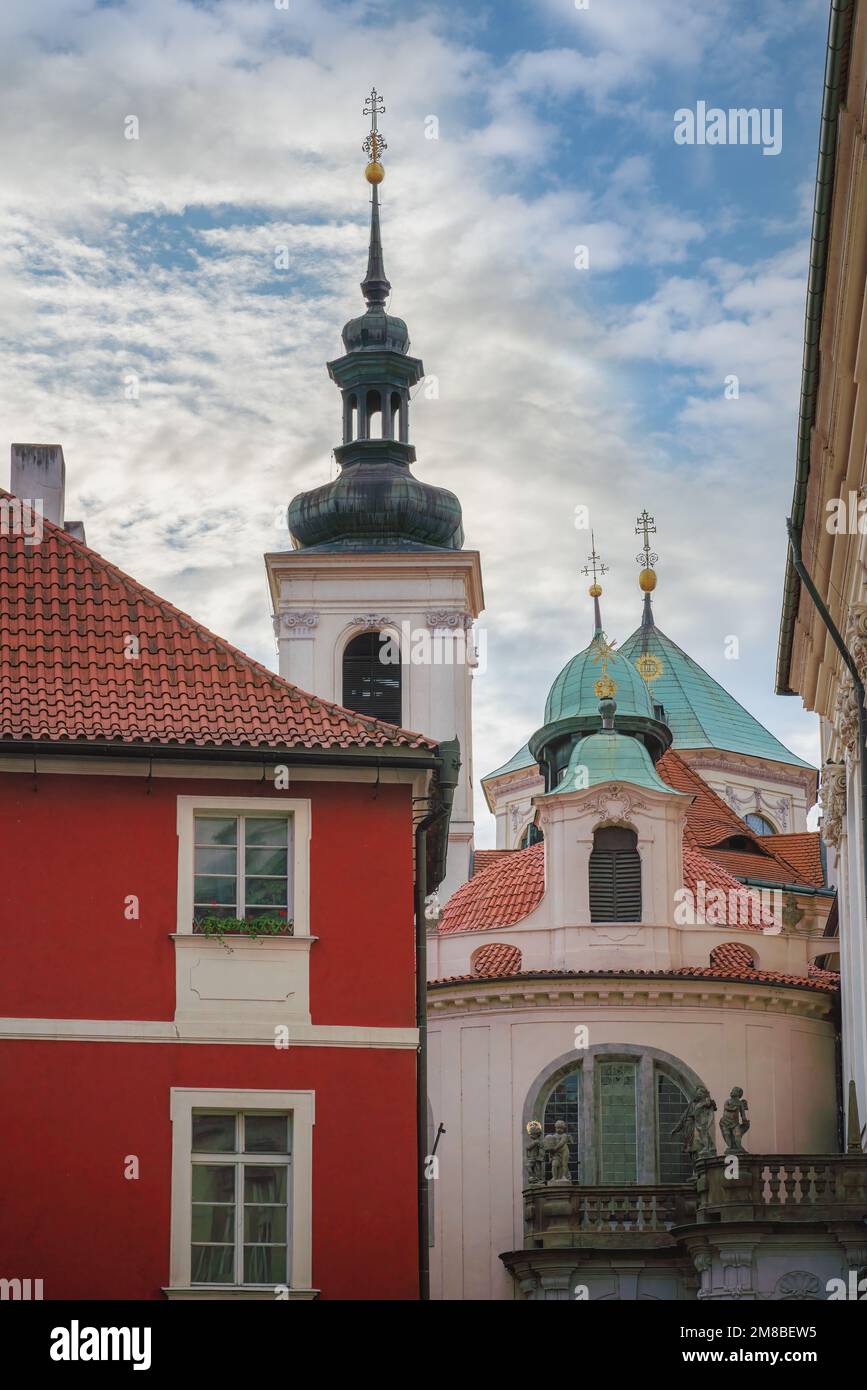 St. Clement Cathedral at Klementinum - Prague, Czech Republic Stock Photo