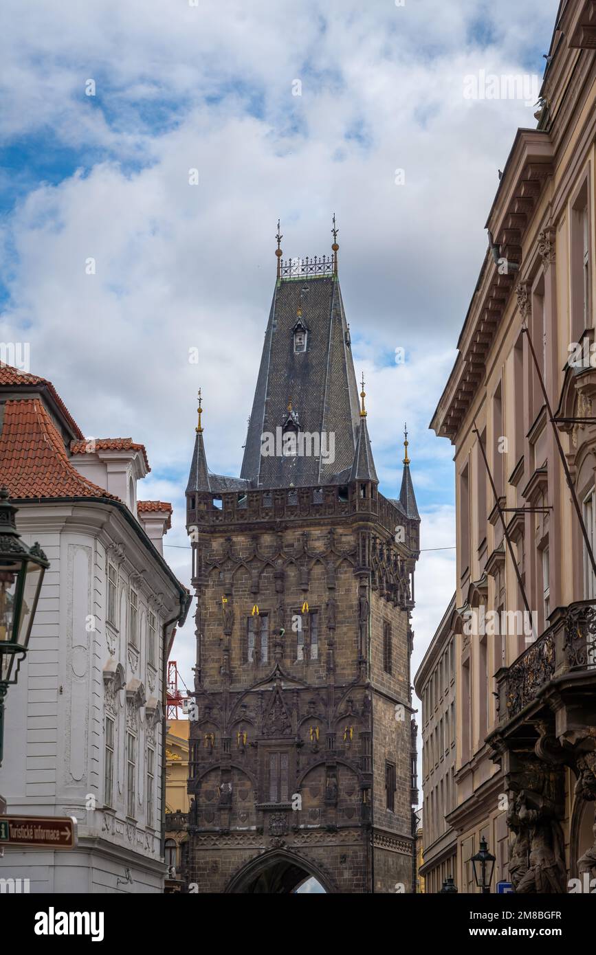 Powder Tower - Prague, Czech Republic Stock Photo