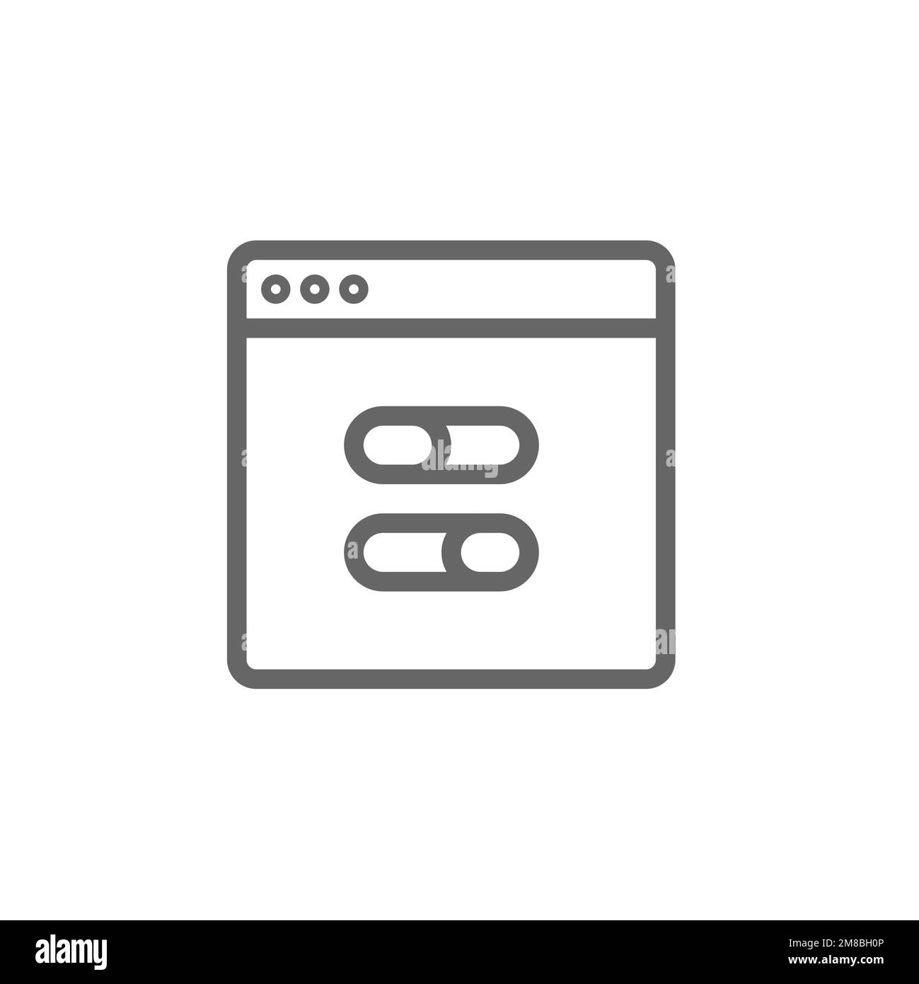 Select the switch window line icon. Graphic resource template, vector ...