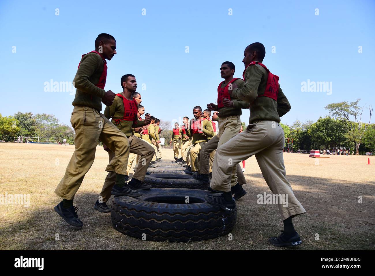 INDIA, JABALPUR, 13th JANUARY First batch recruit soldiers under the