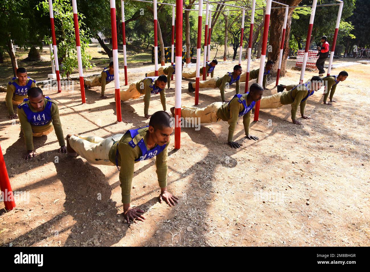 INDIA, JABALPUR, 13th JANUARY First batch recruit soldiers under the