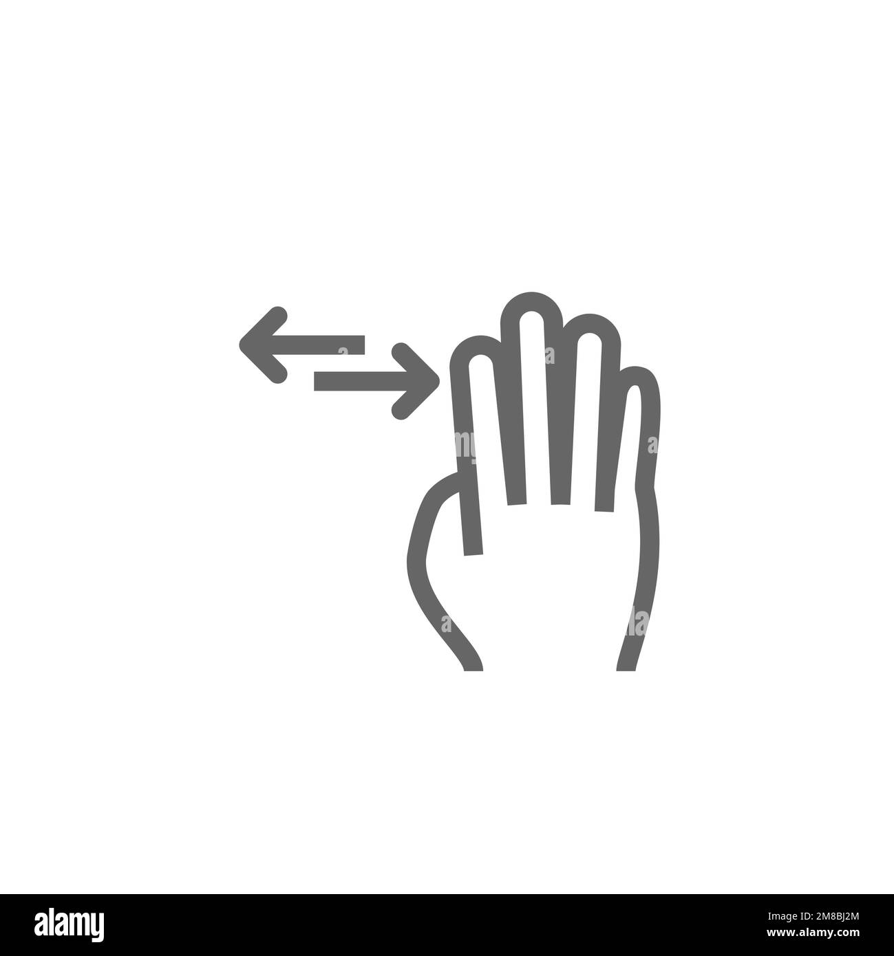 Left and right sliding gesture icons, graphics resource templates ...