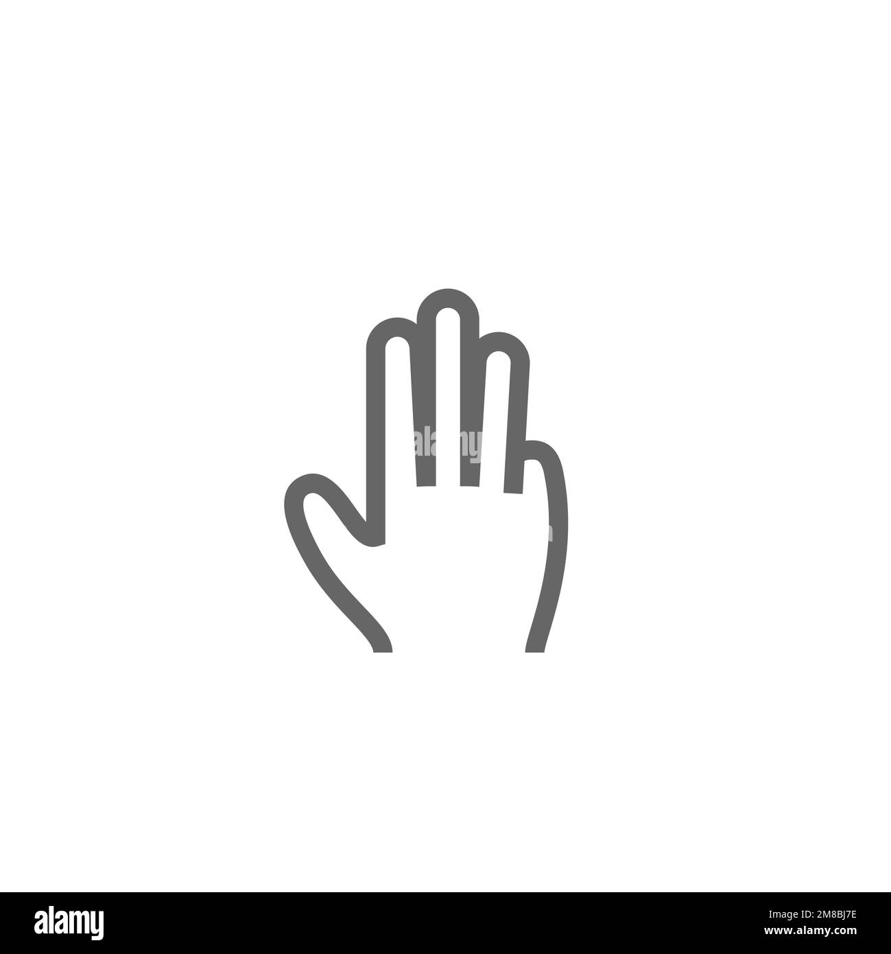 Hand gesture icon Black and White Stock Photos & Images - Alamy