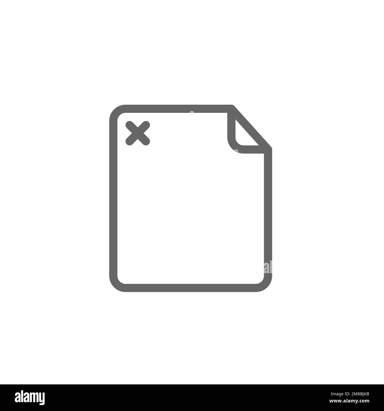 Delete the file line icon. Graphic resource template, vector ...