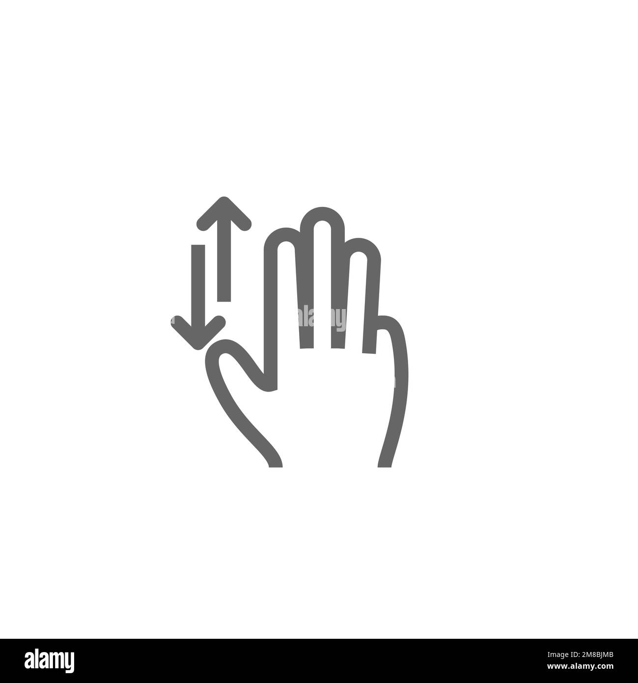 Up and down gesture icons, graphics resource templates, vector ...