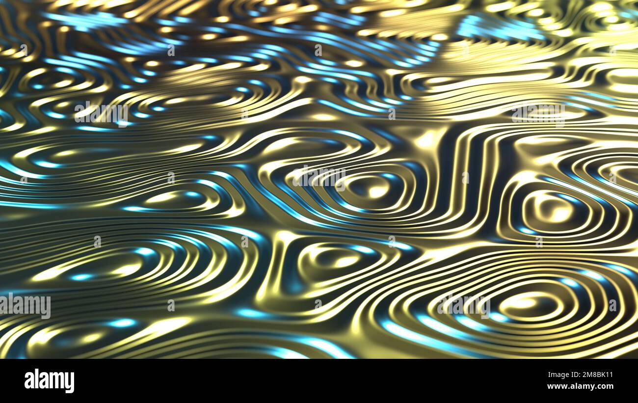 Abstract metallic wave pattern hi-res stock photography and images - Alamy