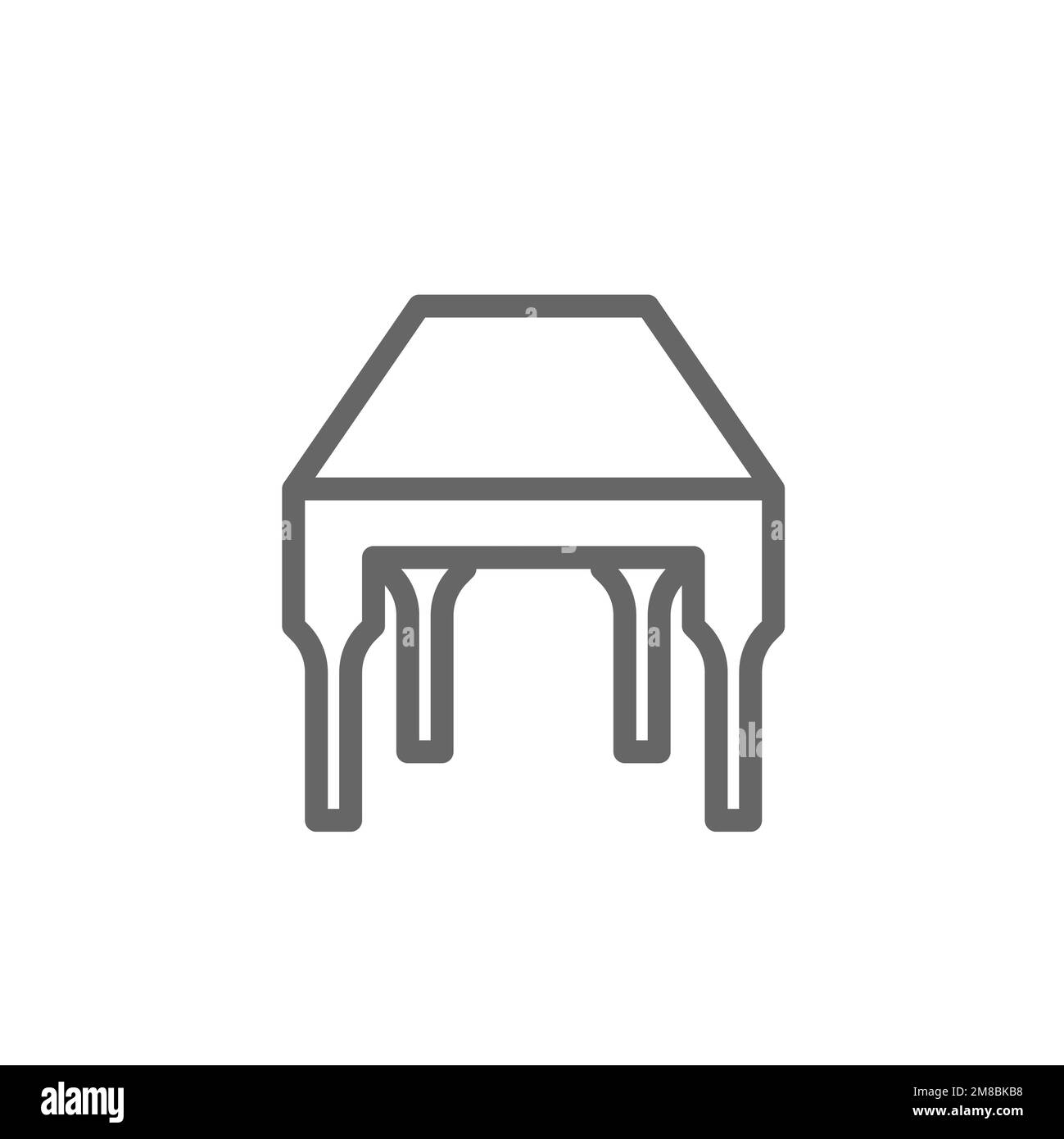 Table line icon. Graphic resource template, vector illustration Stock ...