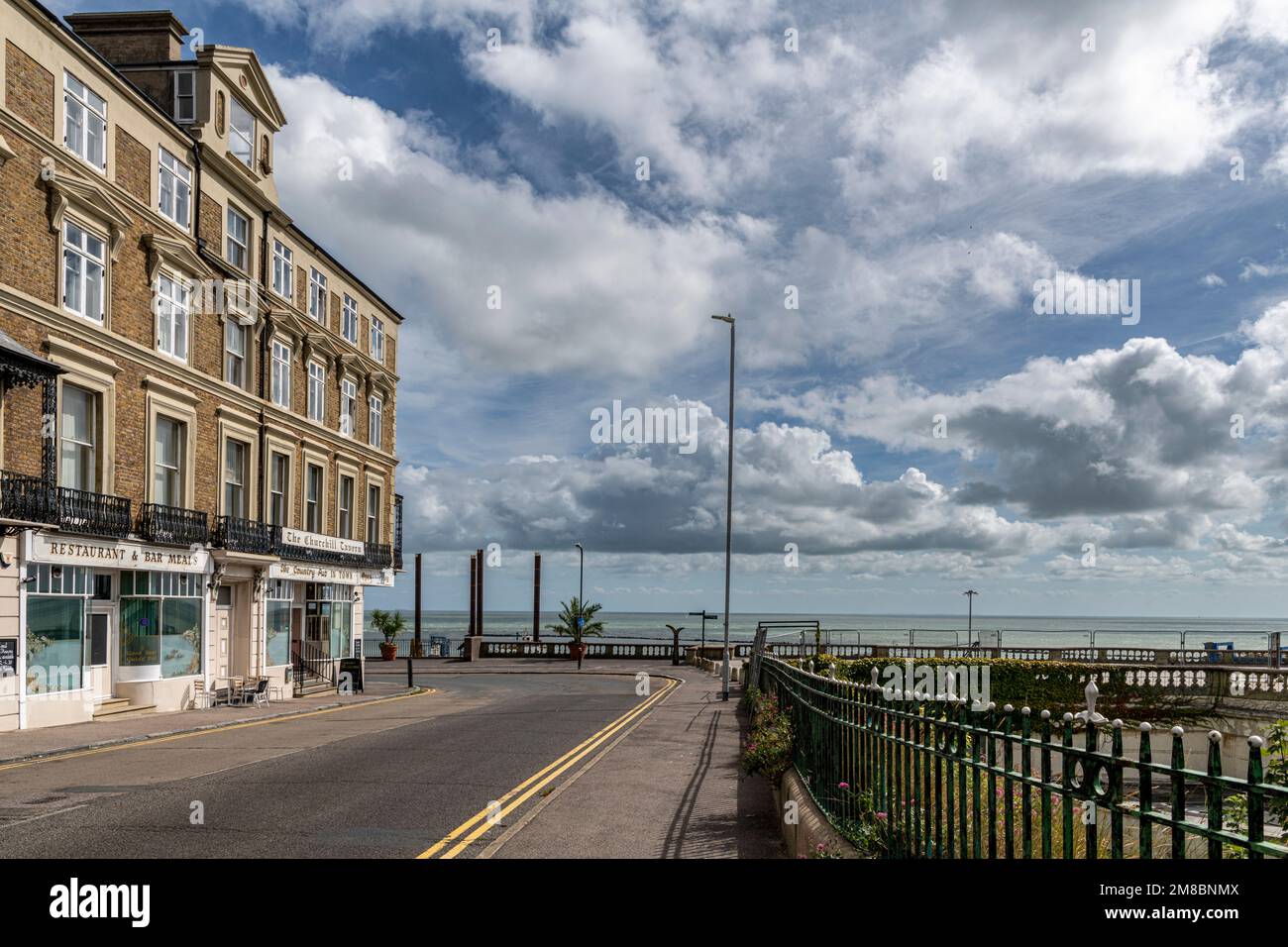 View painted by Vincent van Gogh, Ramsgate, Kent Stock Photo