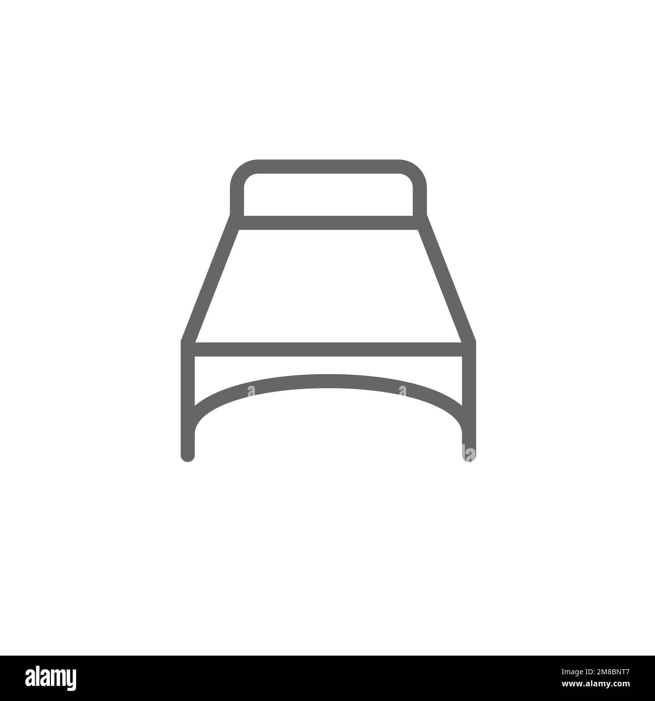 Bed line icon. Graphic resource template, vector illustration Stock ...