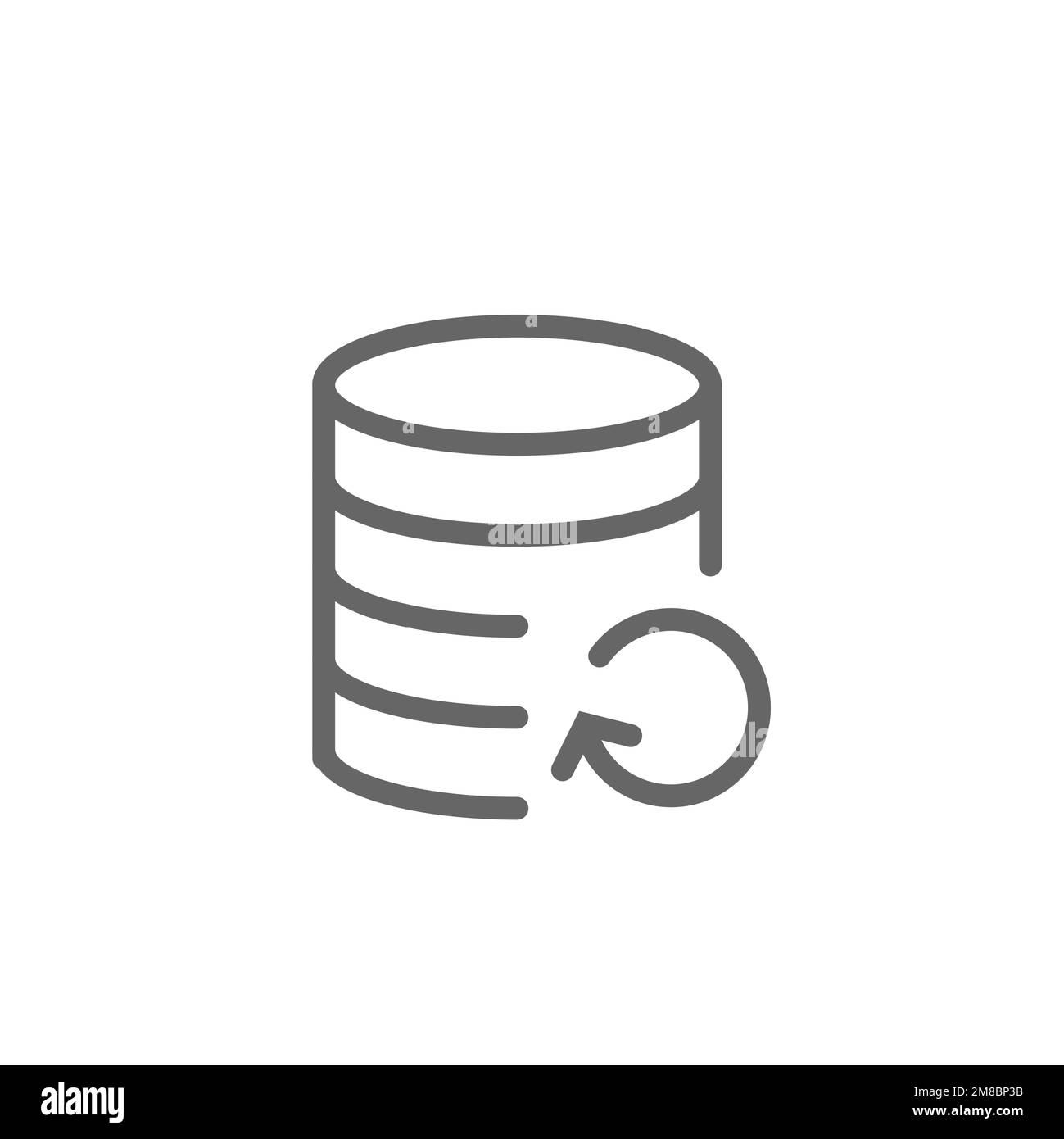 Refresh gold coin line icon, graphic resource template, vector ...