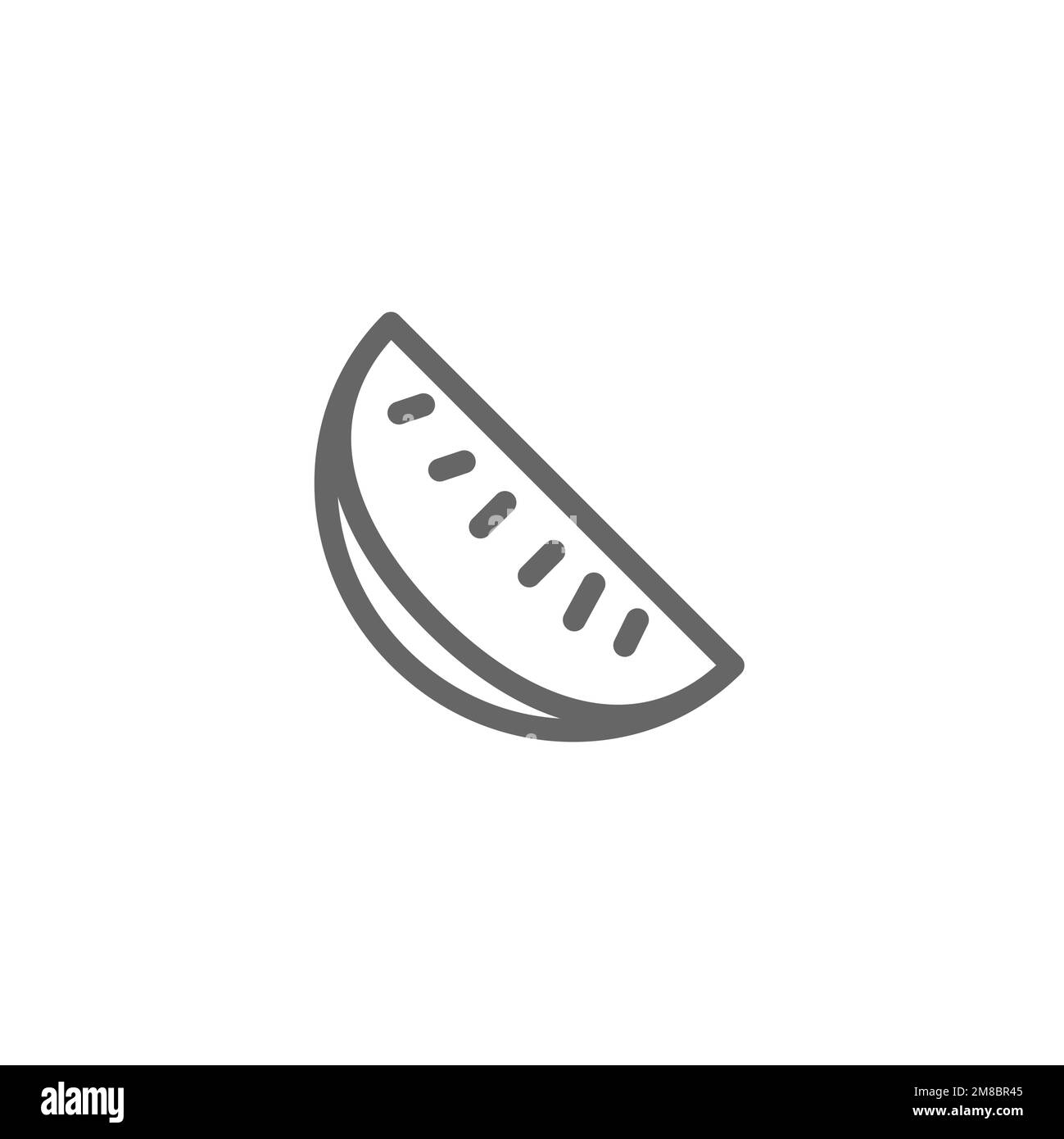 Watermelon line icon, graphic resource template, vector illustration ...