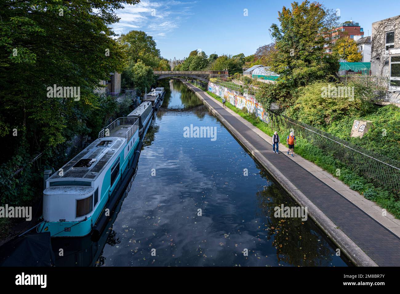 A view of Regent's Canal, Camden Stock Photo