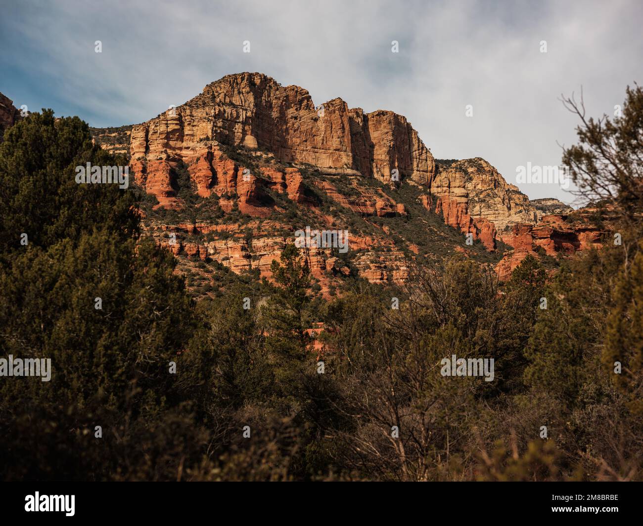 Rock formations in Sedona Arizona. The area is popular with hikers and ...