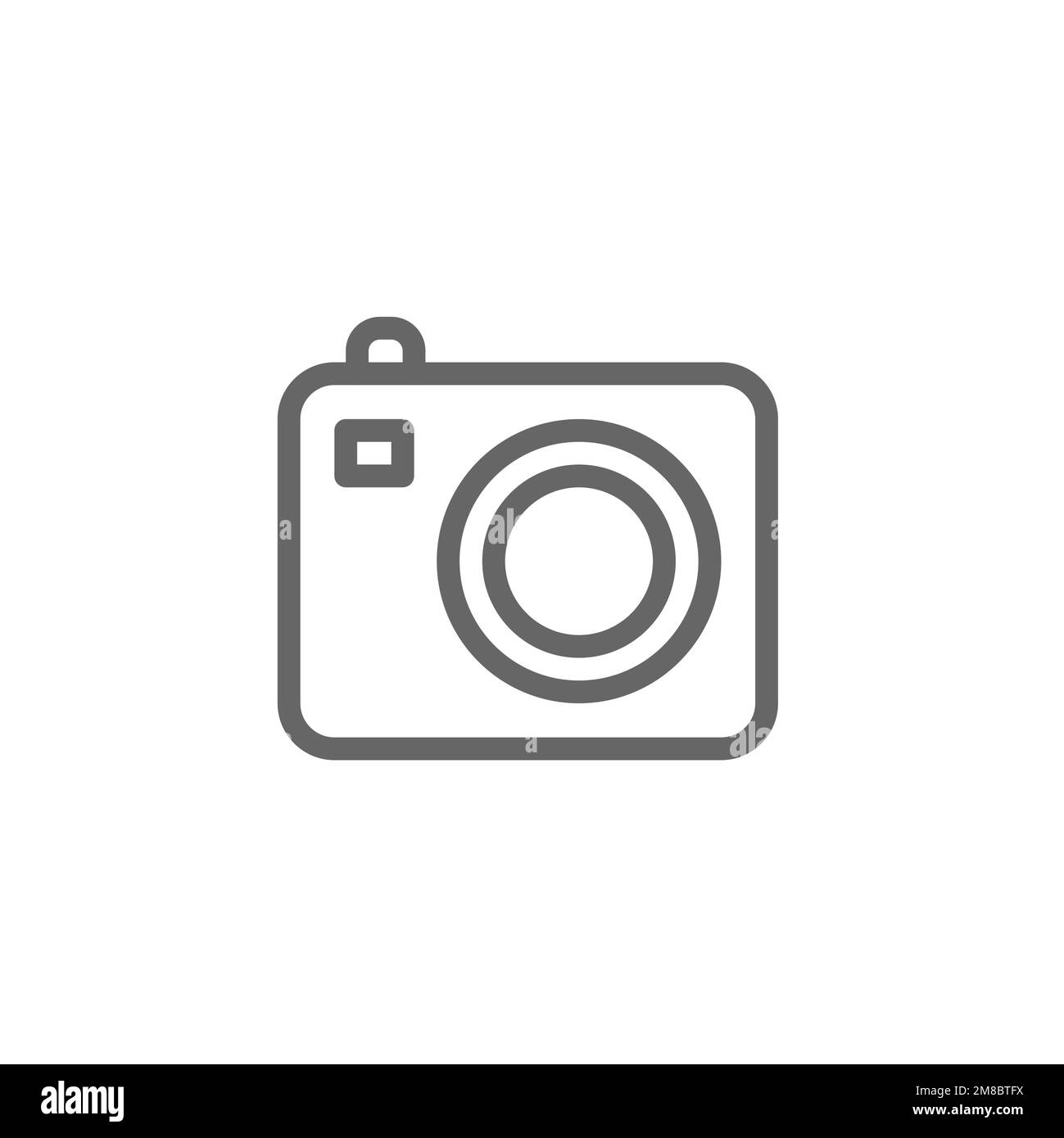 Camera line icon, graphics resource template, vector illustration Stock ...