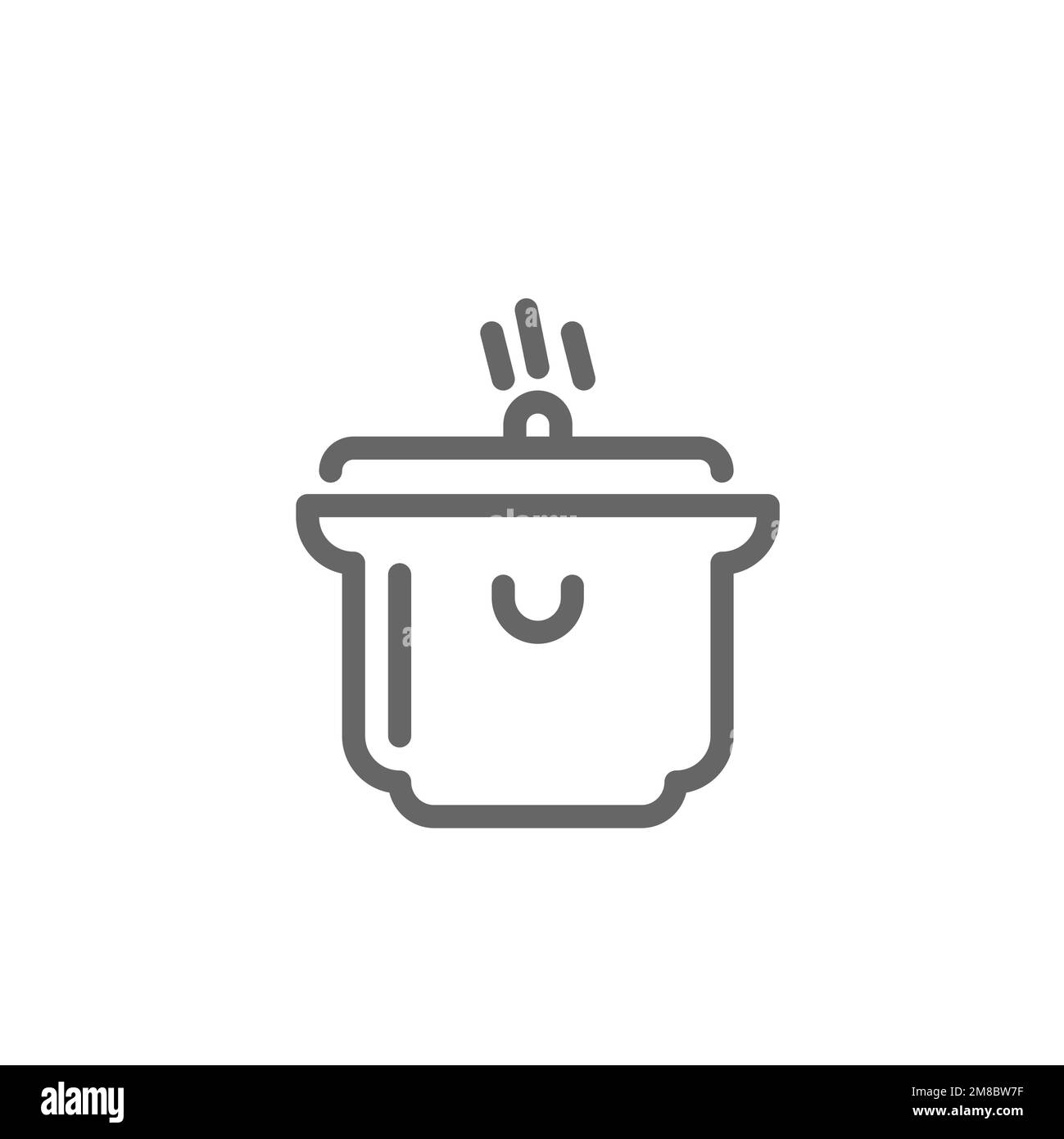 Pressure cooker icon, graphic resource template, vector illustration