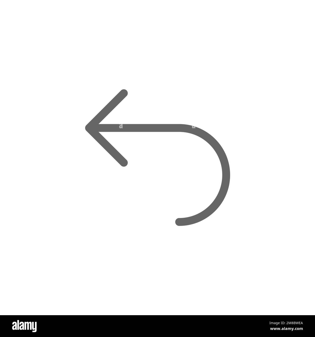 Return icon, App interface graphics resource, vector illustration Stock ...