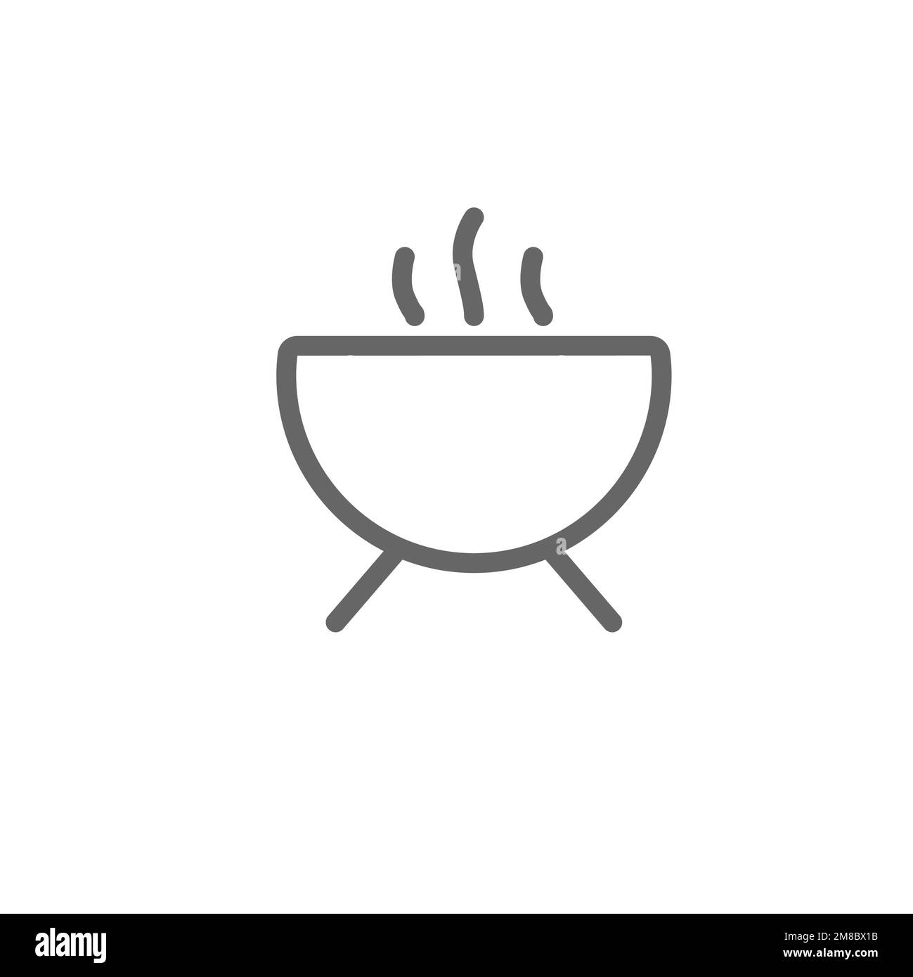 Cooker line icon, graphic resource template, vector illustration Stock