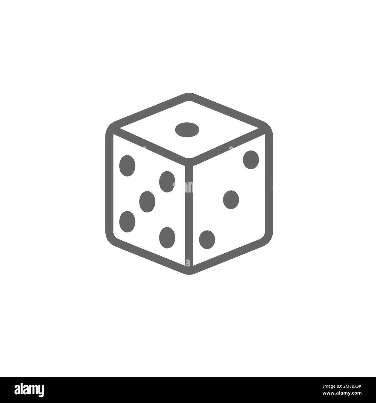 Screen line icon, graphic resource template, vector illustration Stock