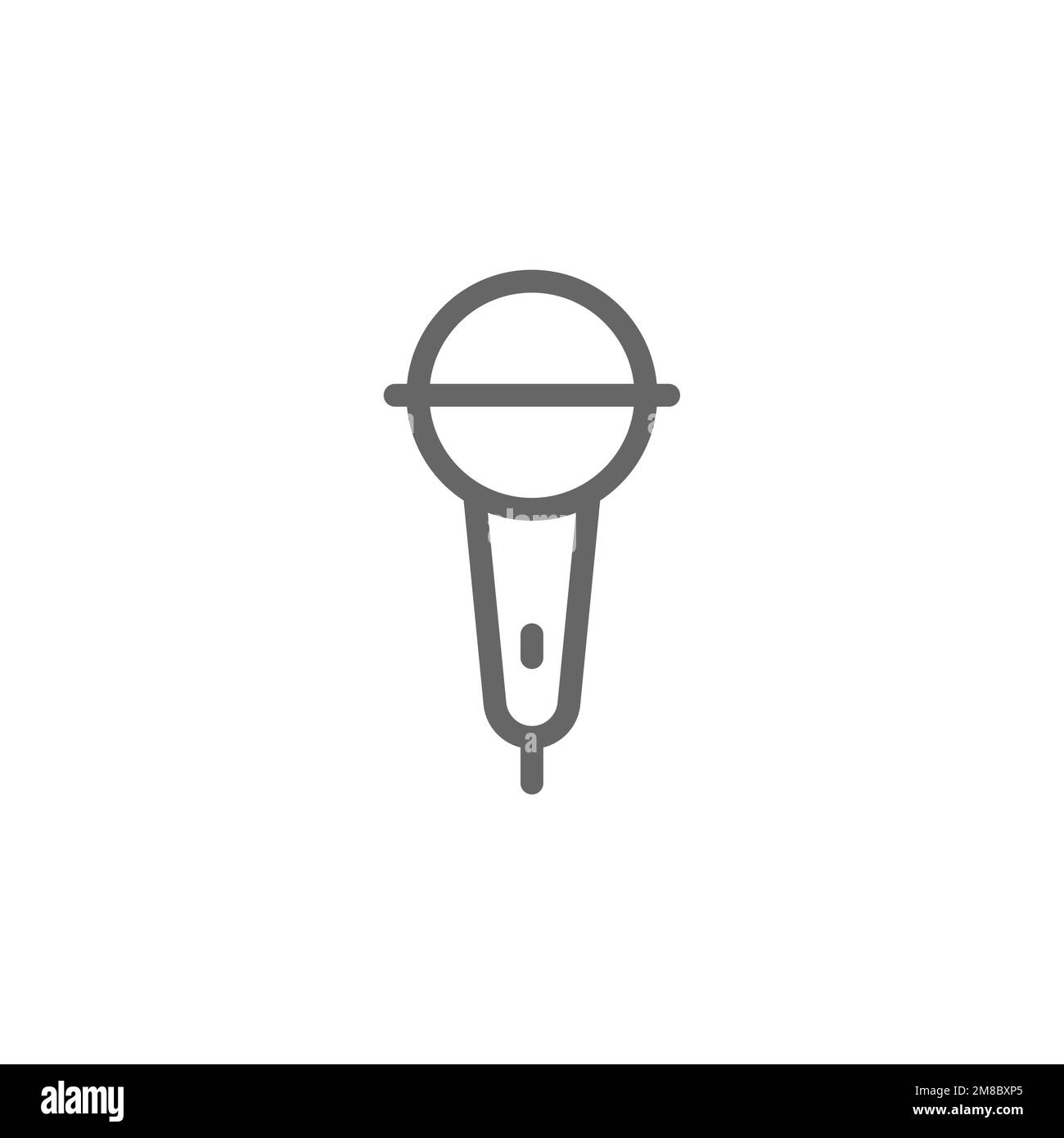 Microphone line icon, common graphic resources, vector illustration ...