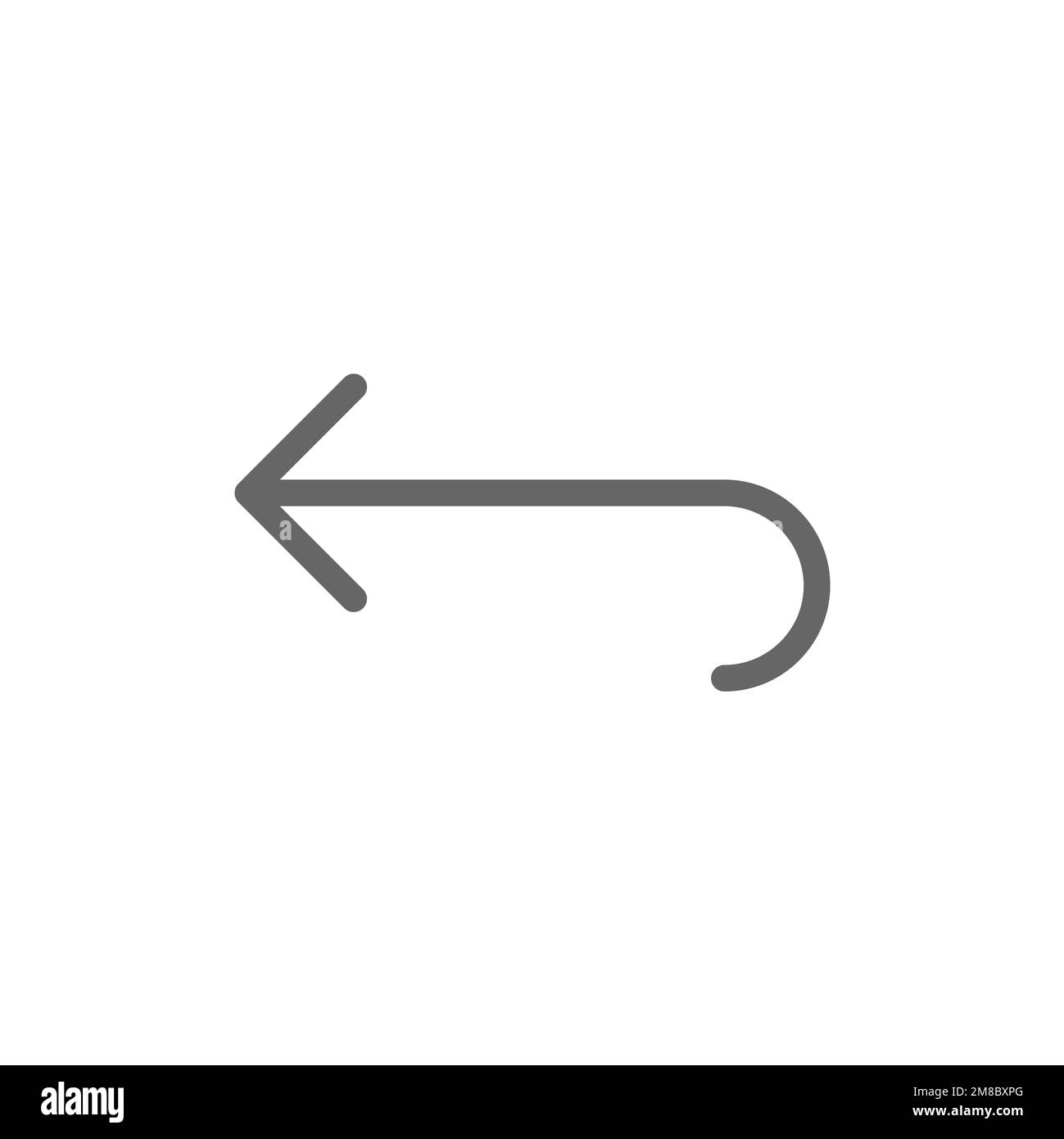 Left line icon, App interface graphics resource, vector illustration ...