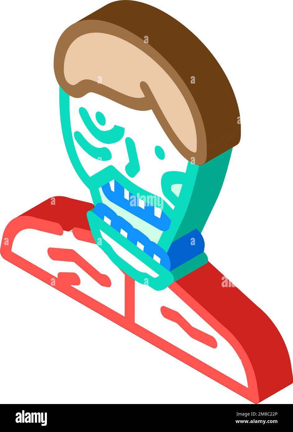 zombie scary isometric icon vector illustration Stock Vector Image ...