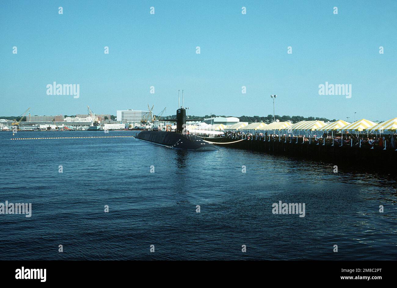 Naval Submarine Base. A view of the nuclearpowered strategic missile